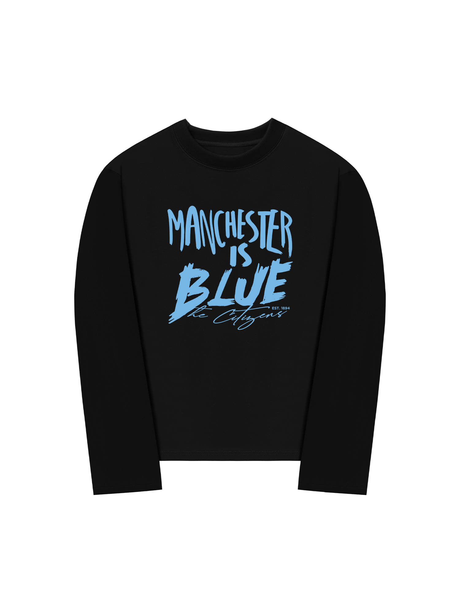Áo Thun Dài Tay Manchester is Blue
