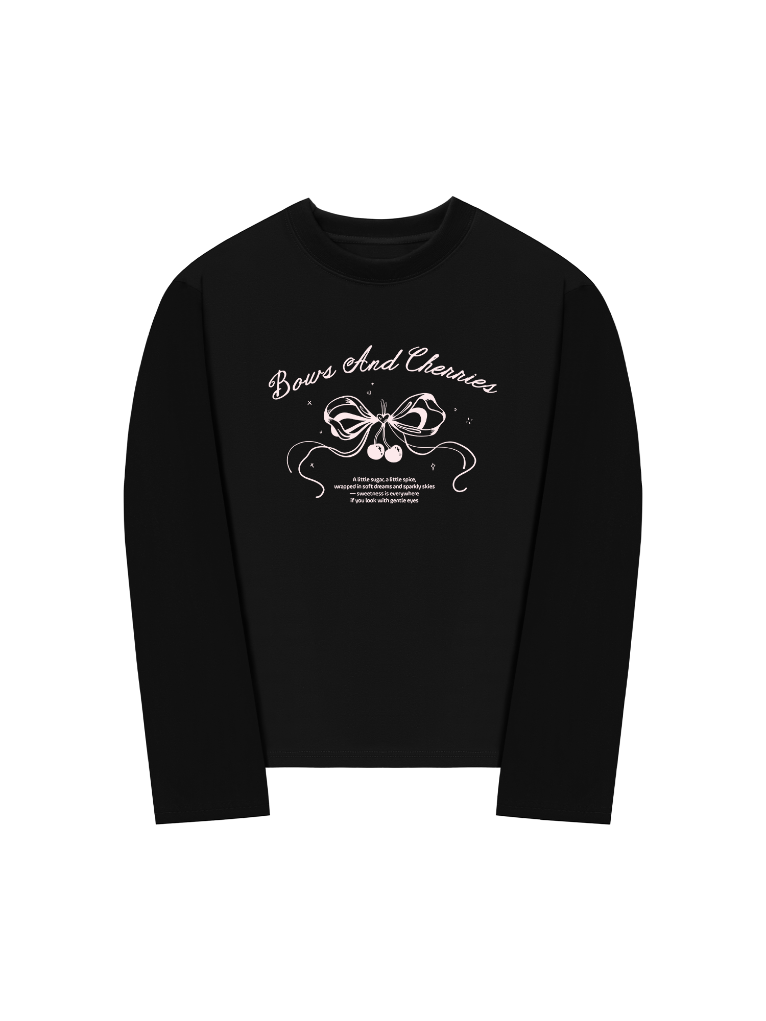 Áo Thun Dài Tay Bows And Cherries