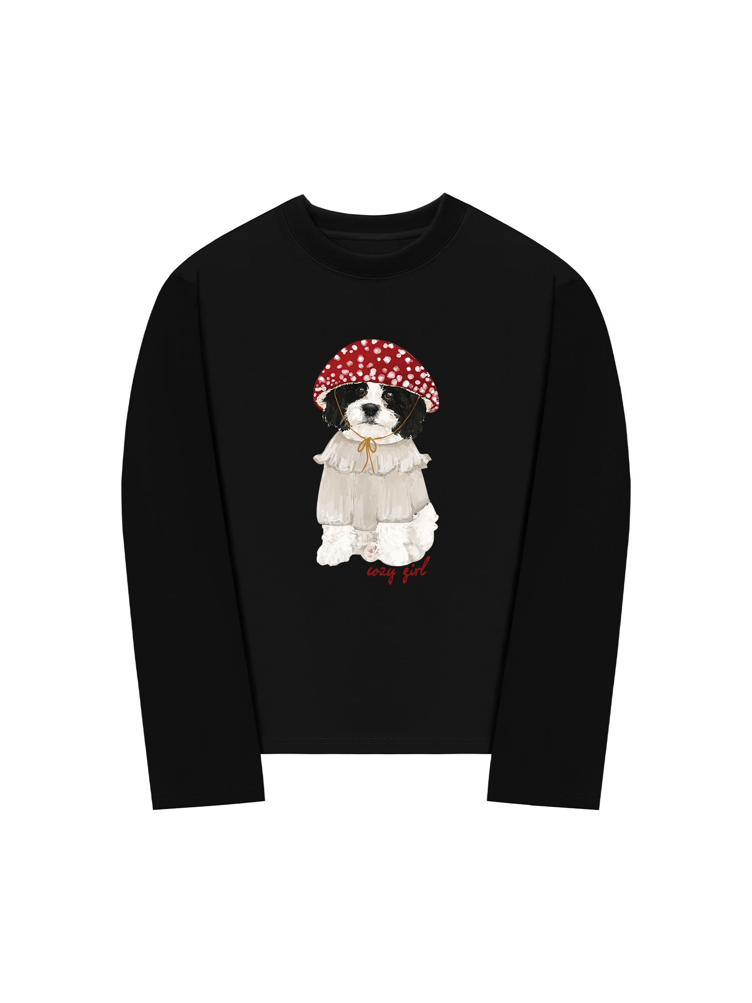 Áo Thun Dài Tay Cozy Girrl Cute Puppy