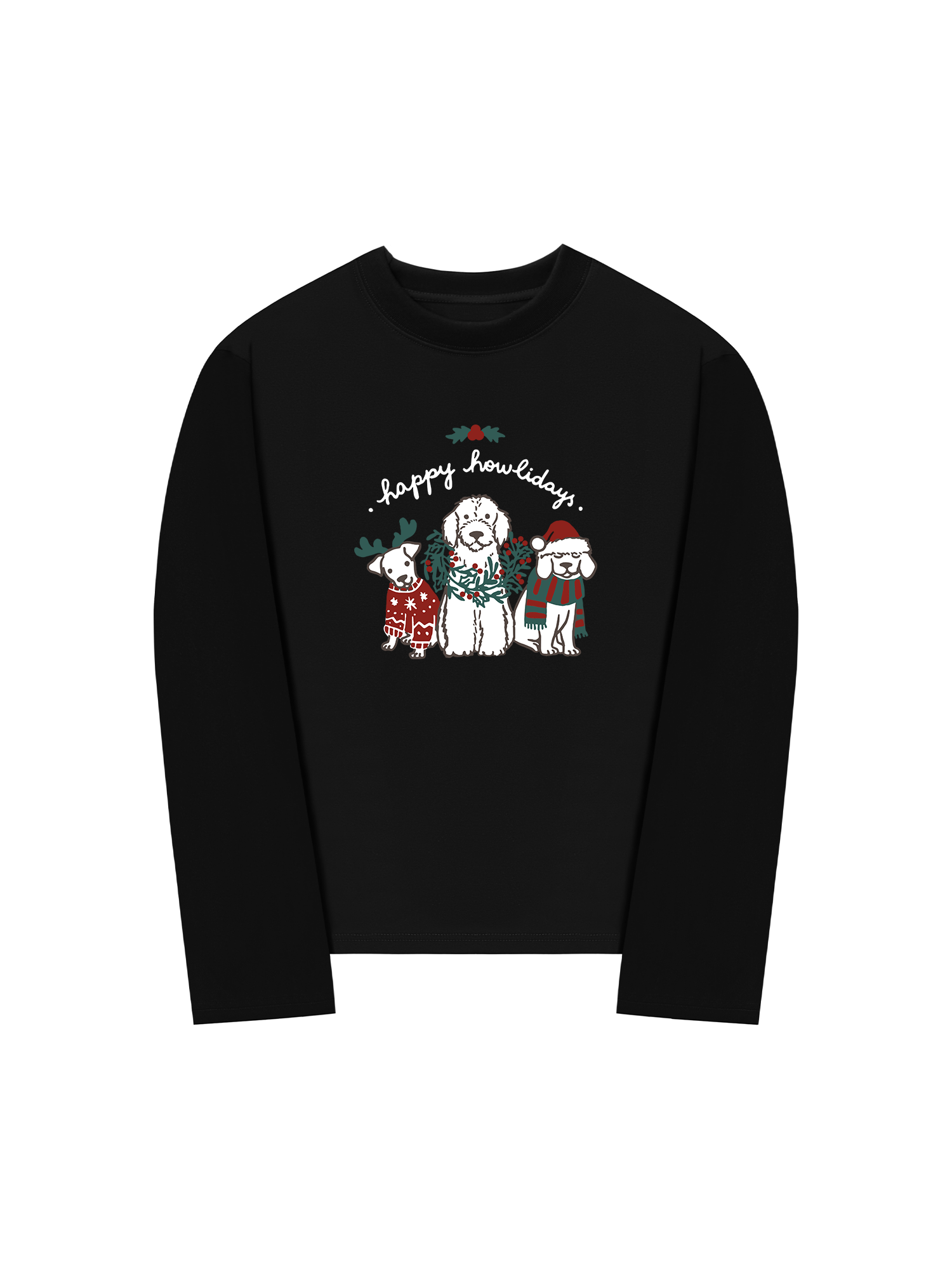 Áo Thun Dài Tay Happy Howlidays