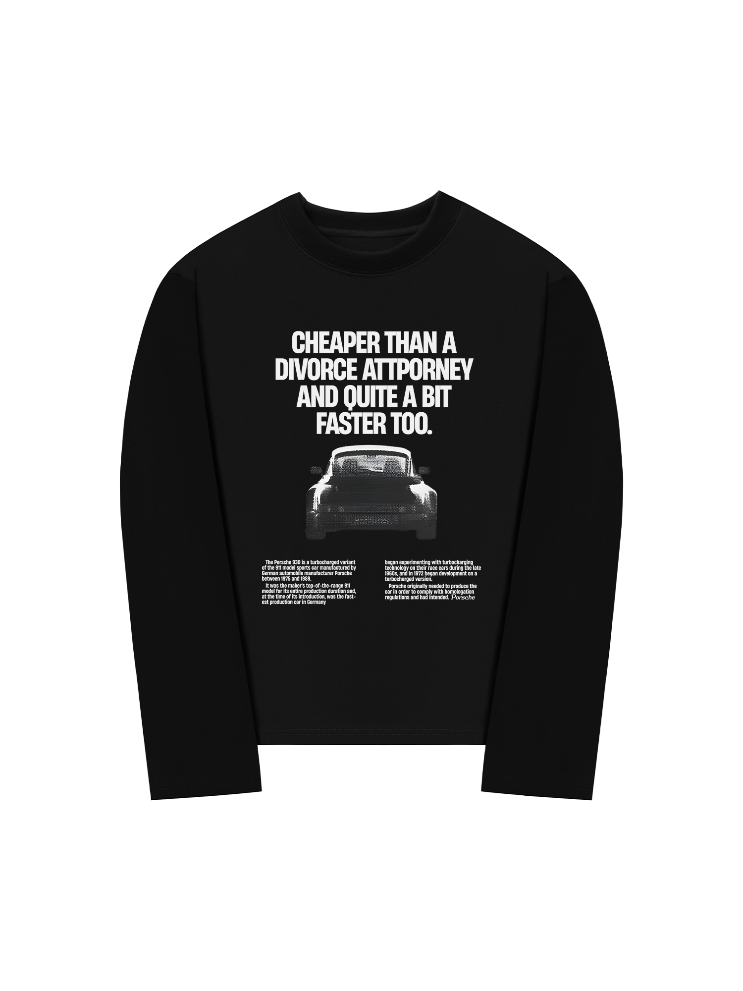 Áo Thun Dài Tay Porsche Cheaper Than A Divorce