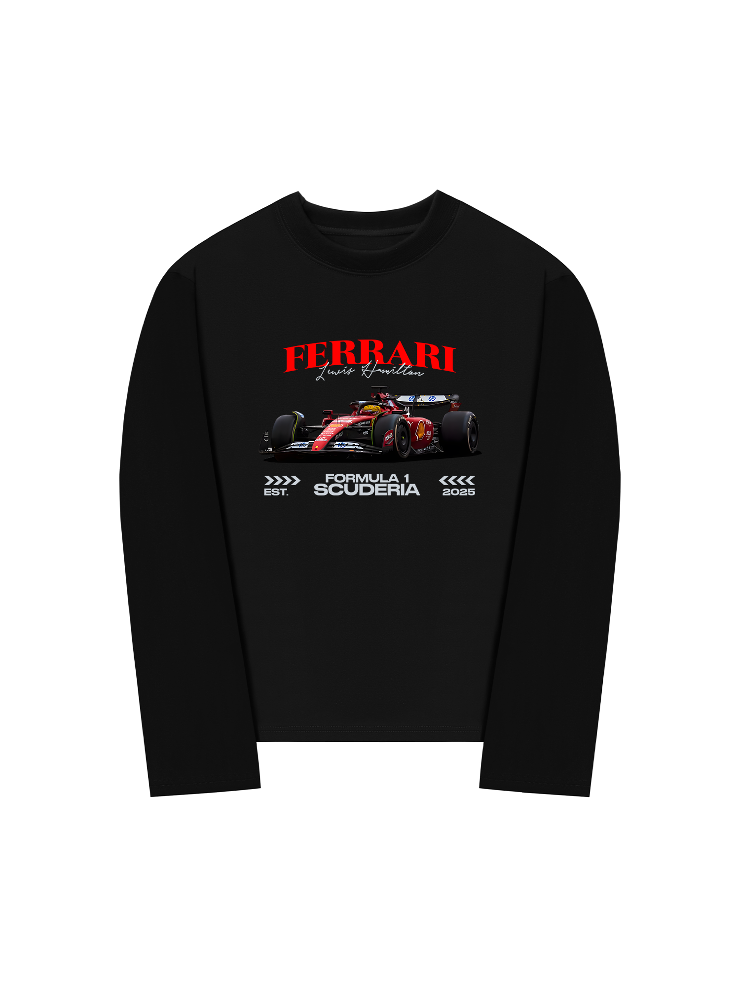 Áo Thun Dài Tay Ferrari Formula 1 Scuderia