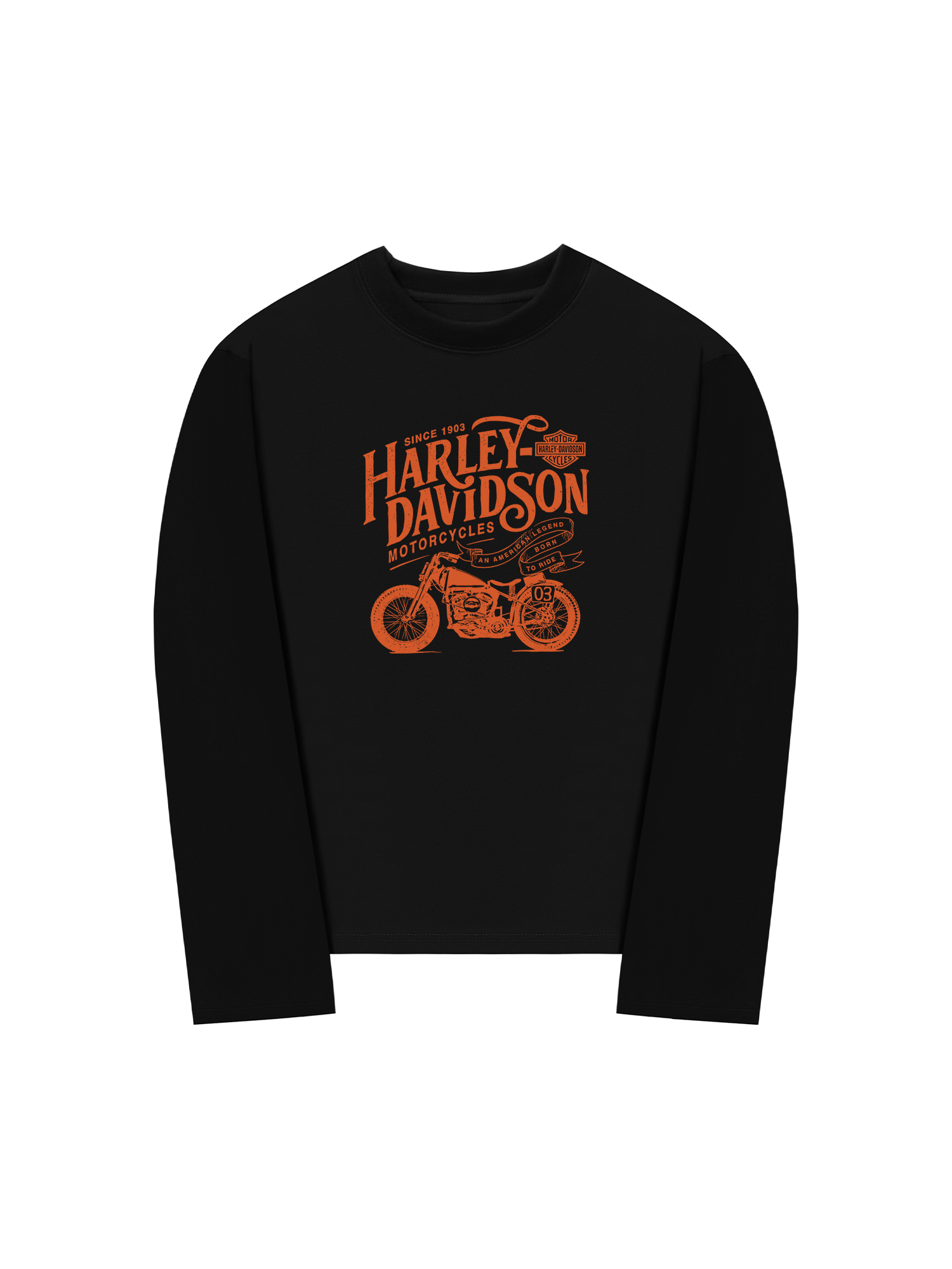 Áo Thun Dài Tay Motorcycles Harley Davidson