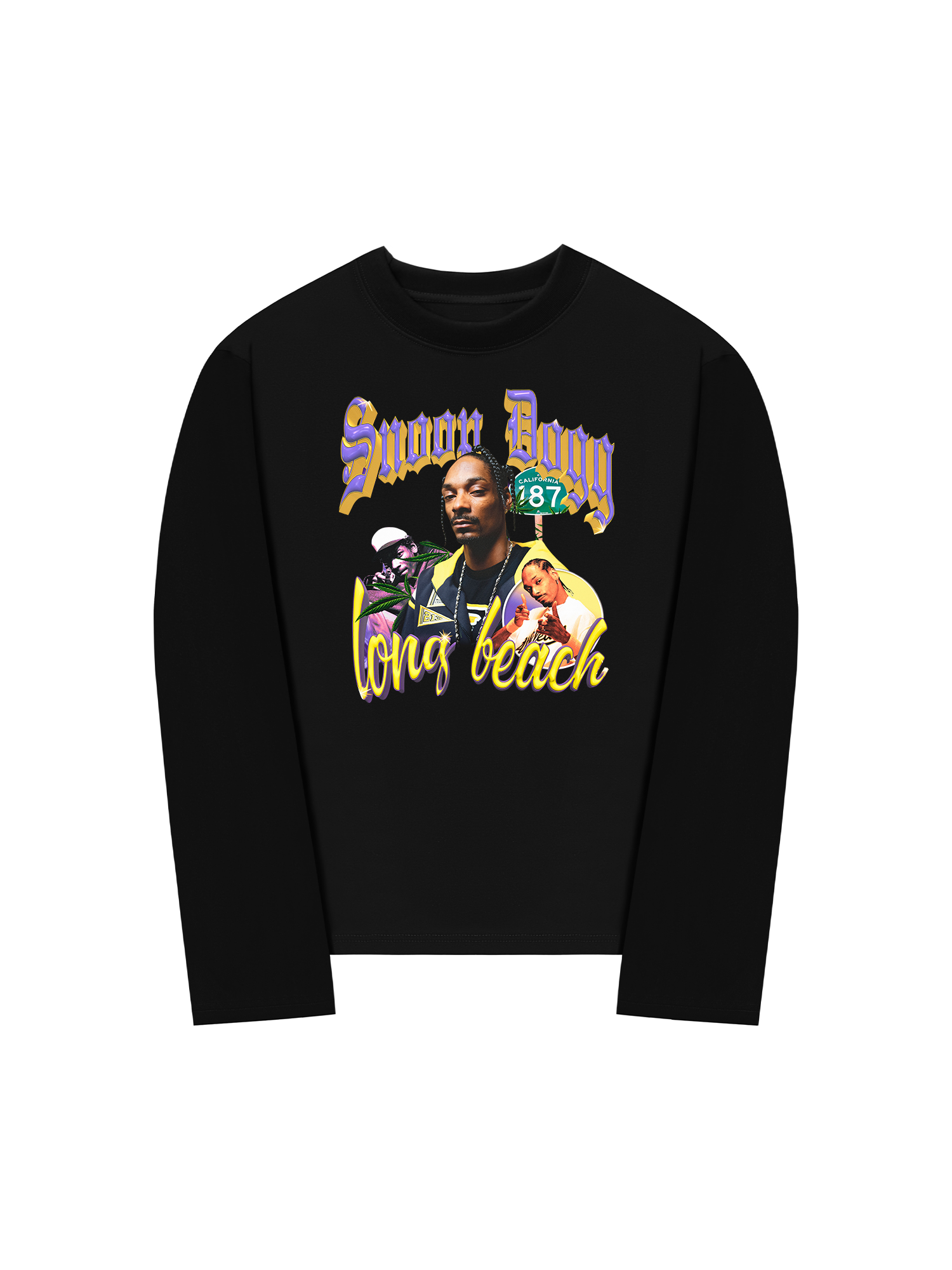 Áo Thun Dài Tay Rapper Snoop Dogg 187 Cali