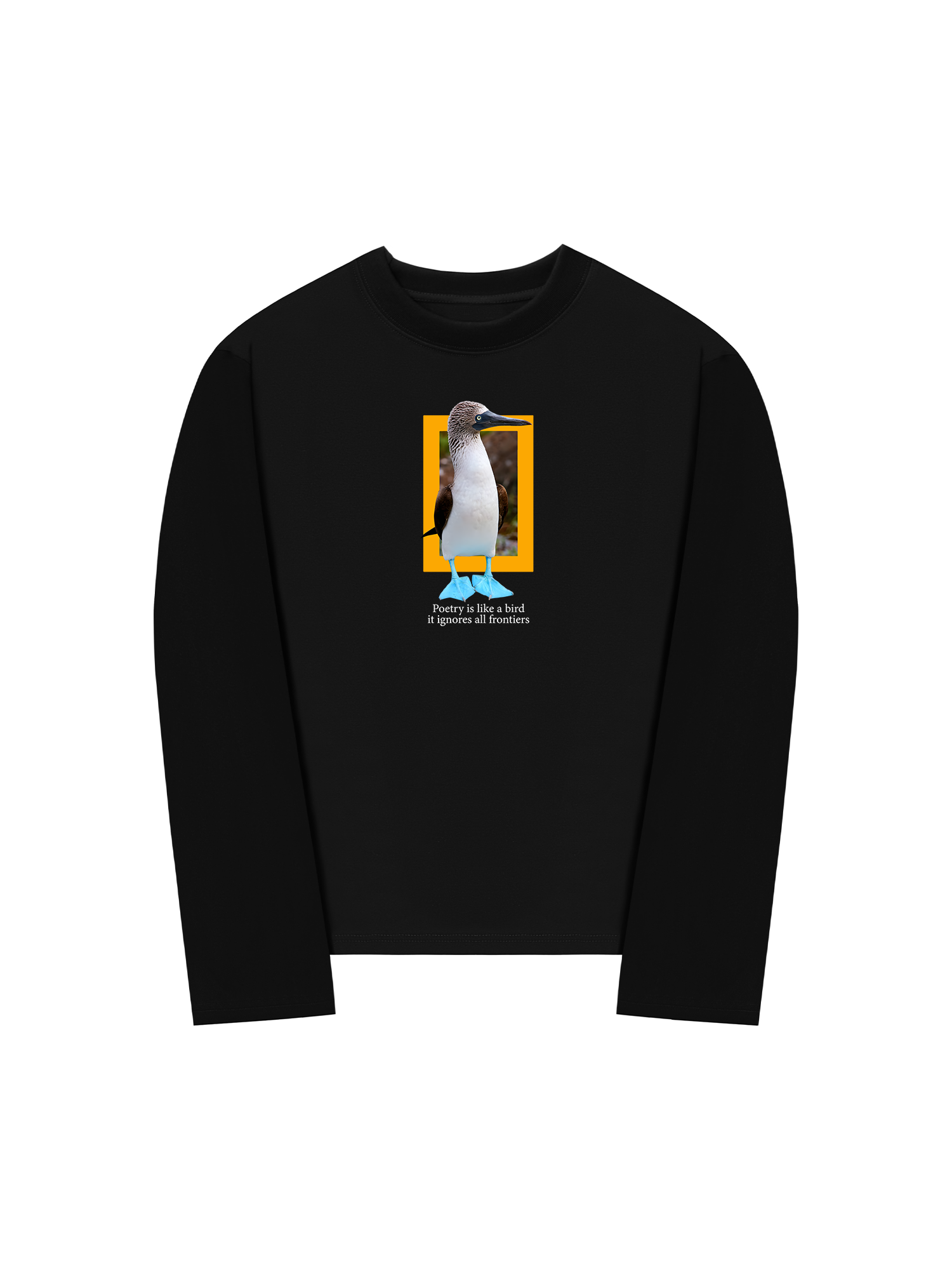 Áo Thun Dài Tay Wild Life Poetry Is Like a Bird Sweater