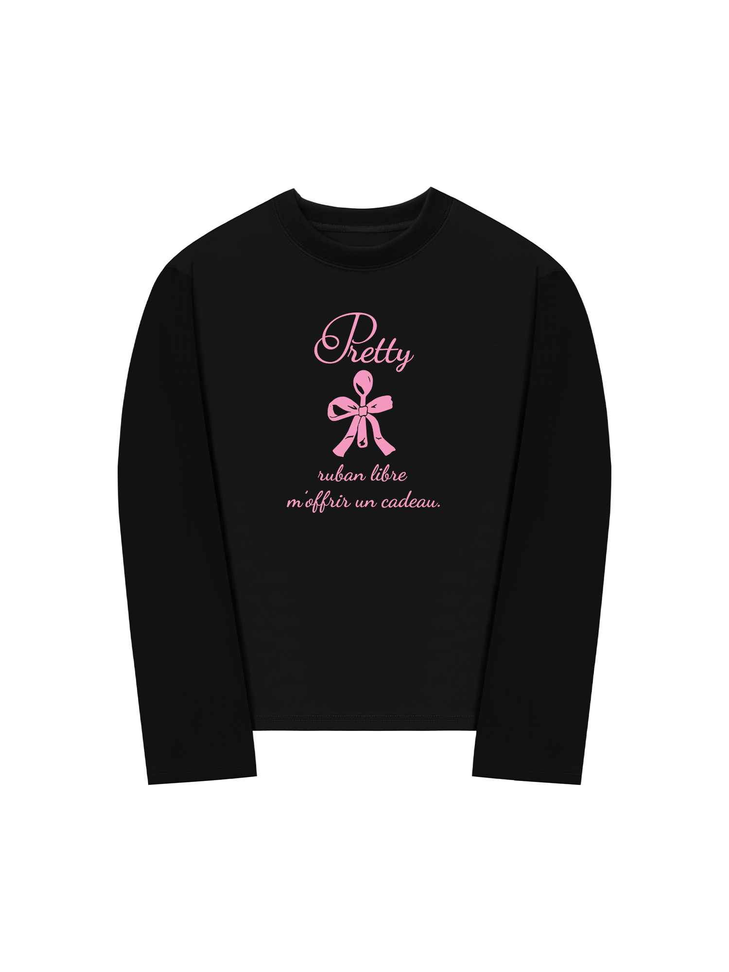 Áo Thun Dài Tay Ribbon Art Work Printing