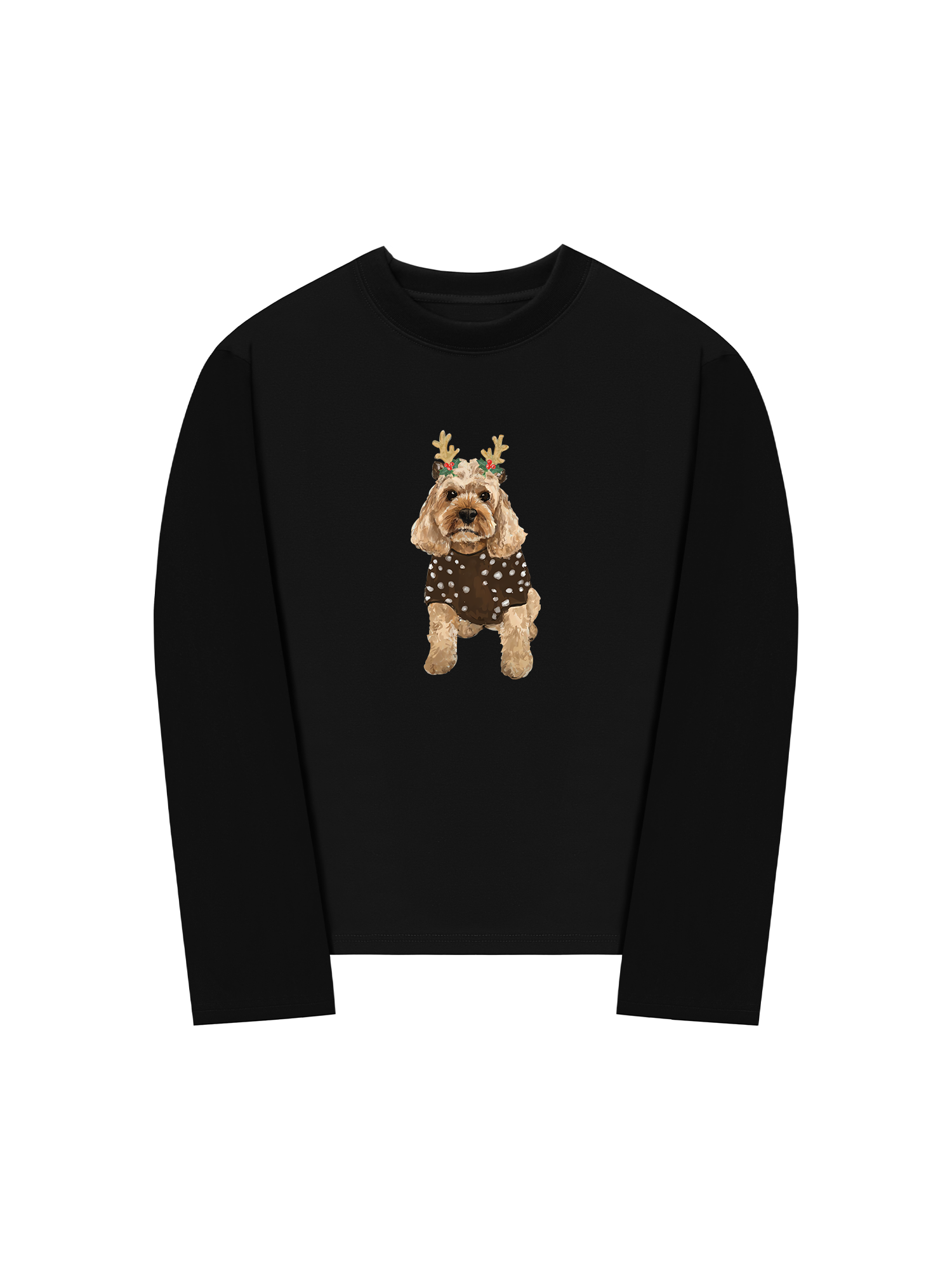 Áo Thun Dài Tay Holiday Poodle Christmas