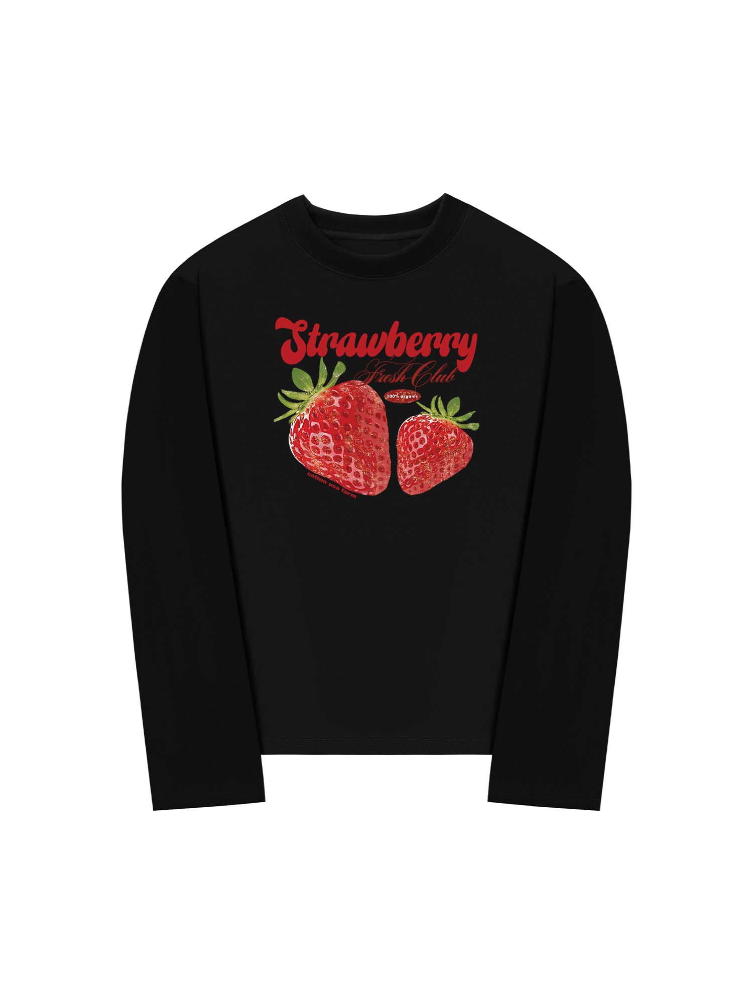 Áo Thun Dài Tay Tropical Strawberry Fresh Club