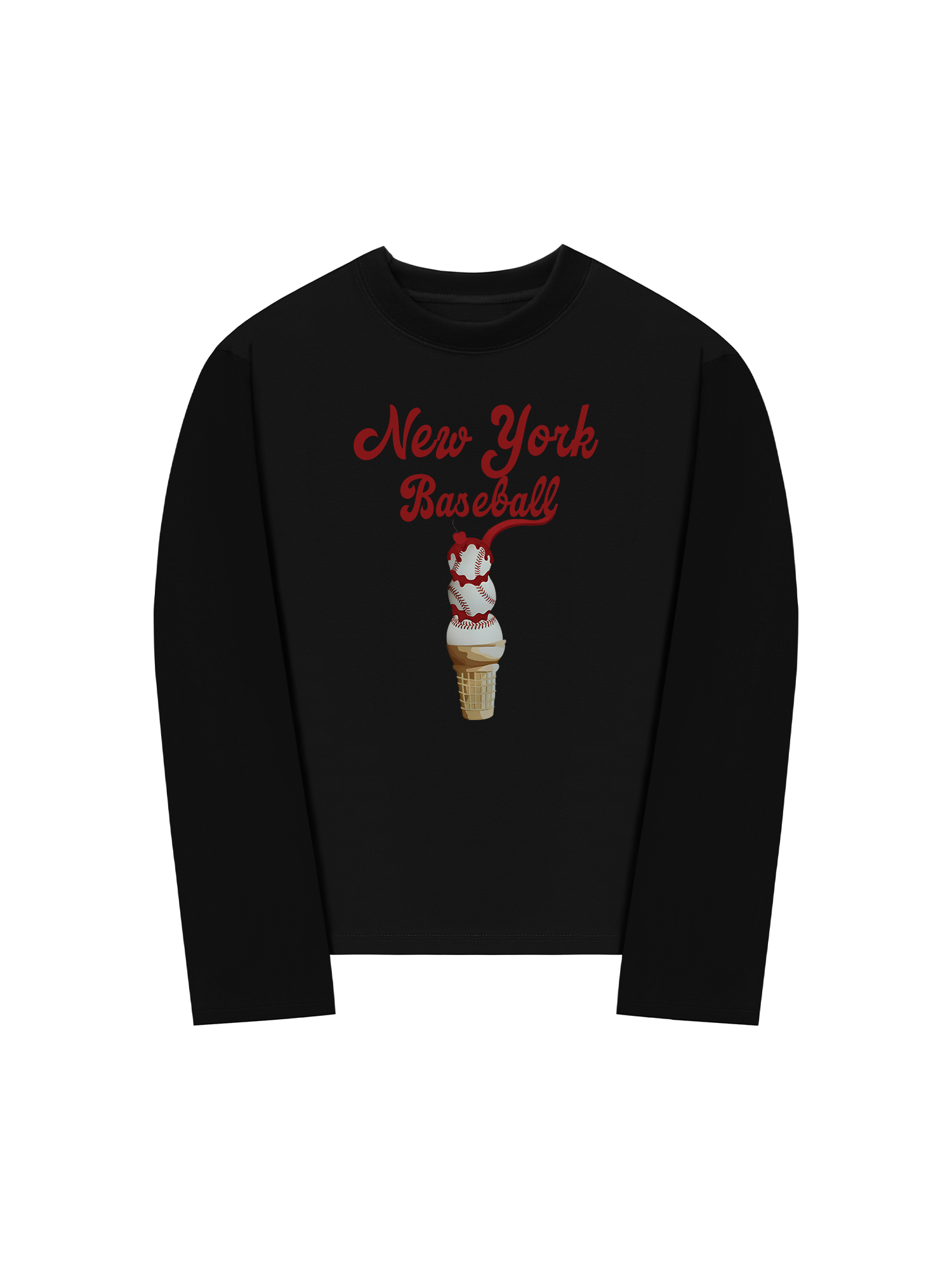 Áo Thun Dài Tay Baseball NewYork Ice Cream