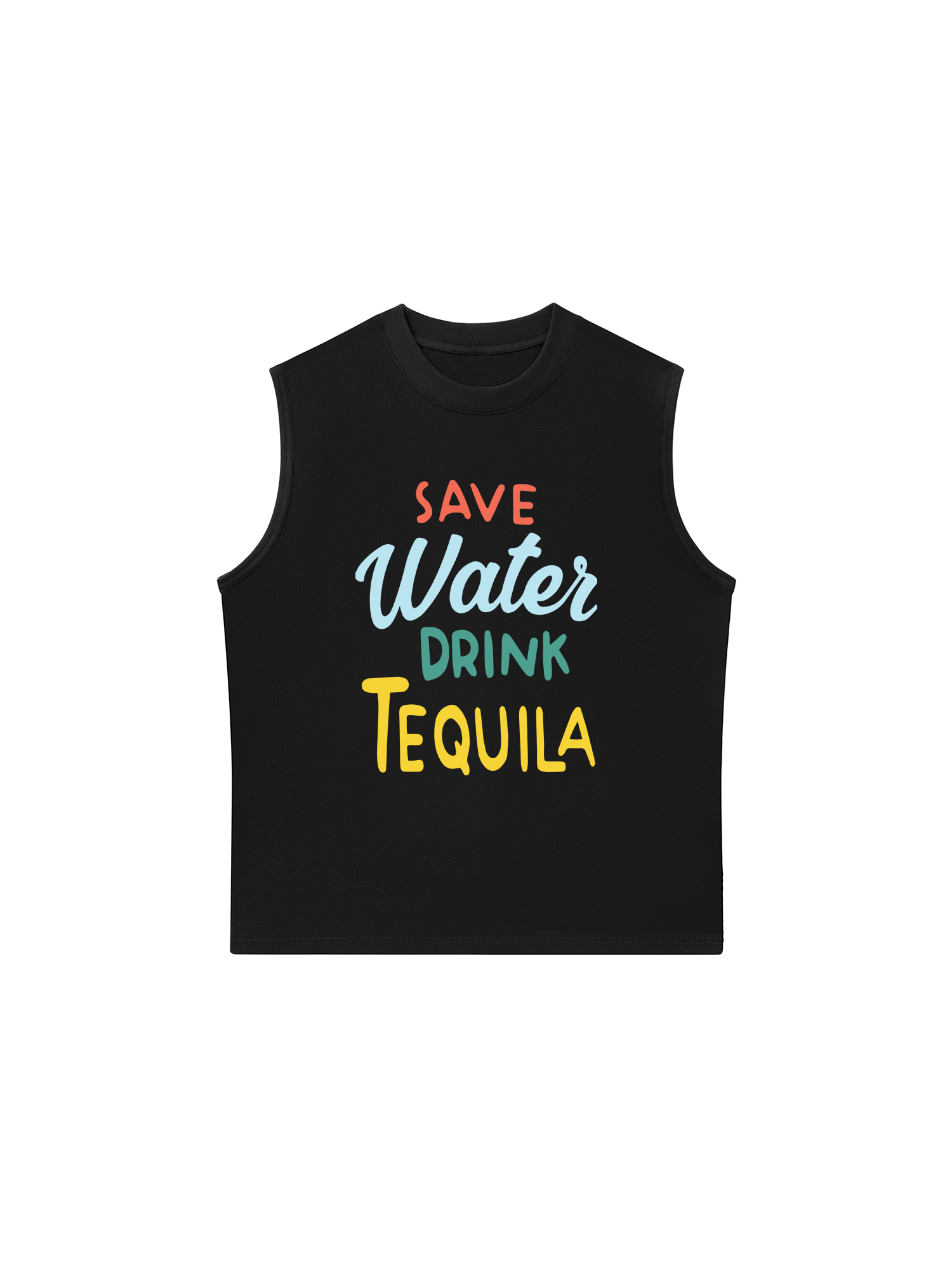 Áo Ba Lỗ Relaxed Fit Save Water Drink Tequila