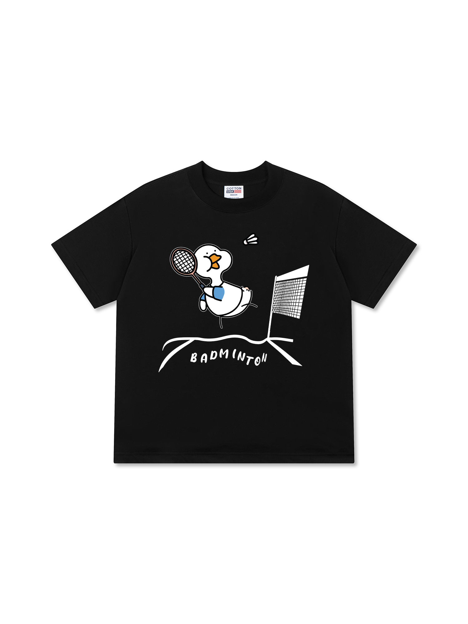 Áo Thun Relaxed Fit Badminton The Shuttle Duck
