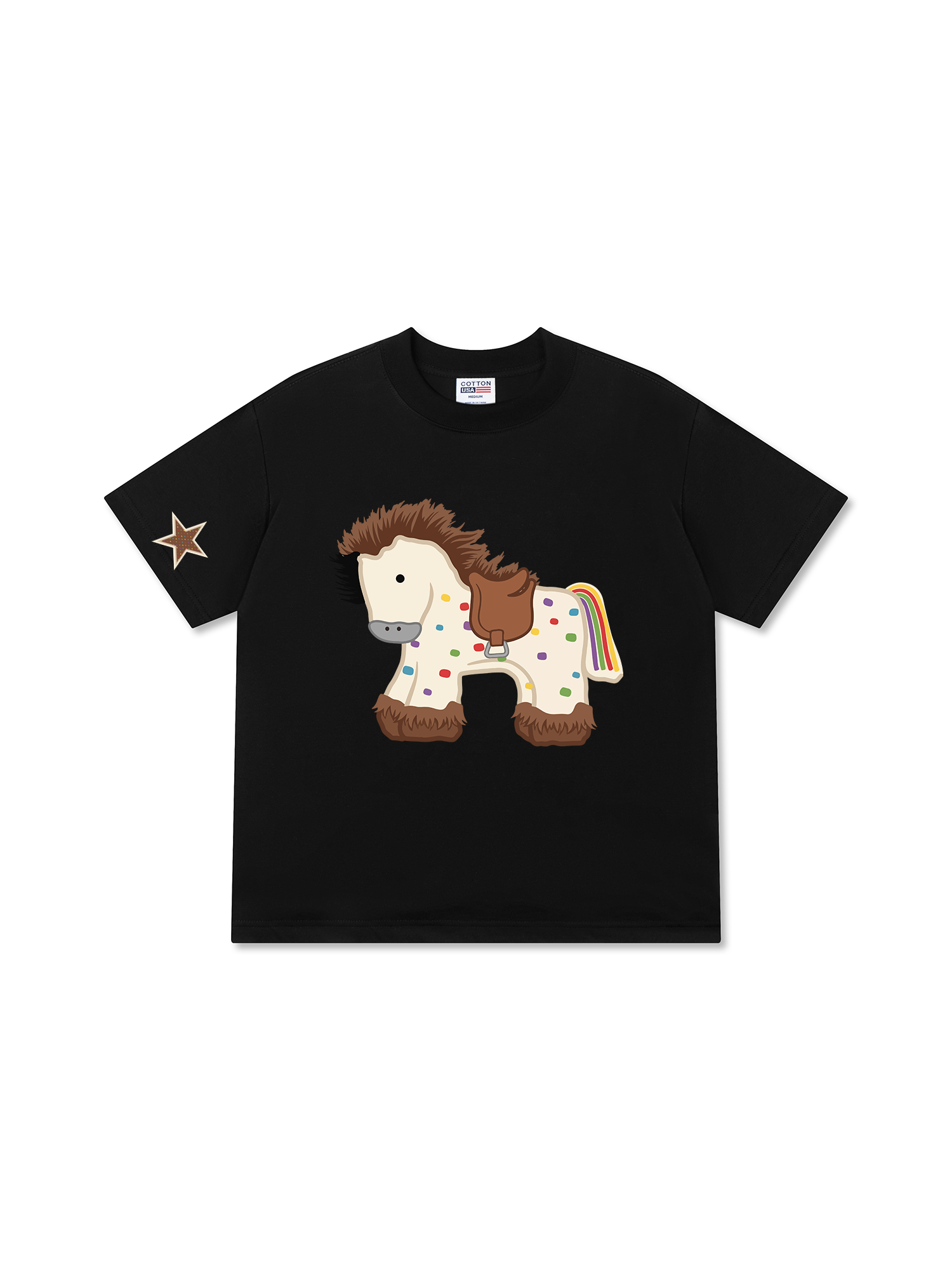 Áo Thun Relaxed Fit Dotty Mood Rainbow Tail Pony