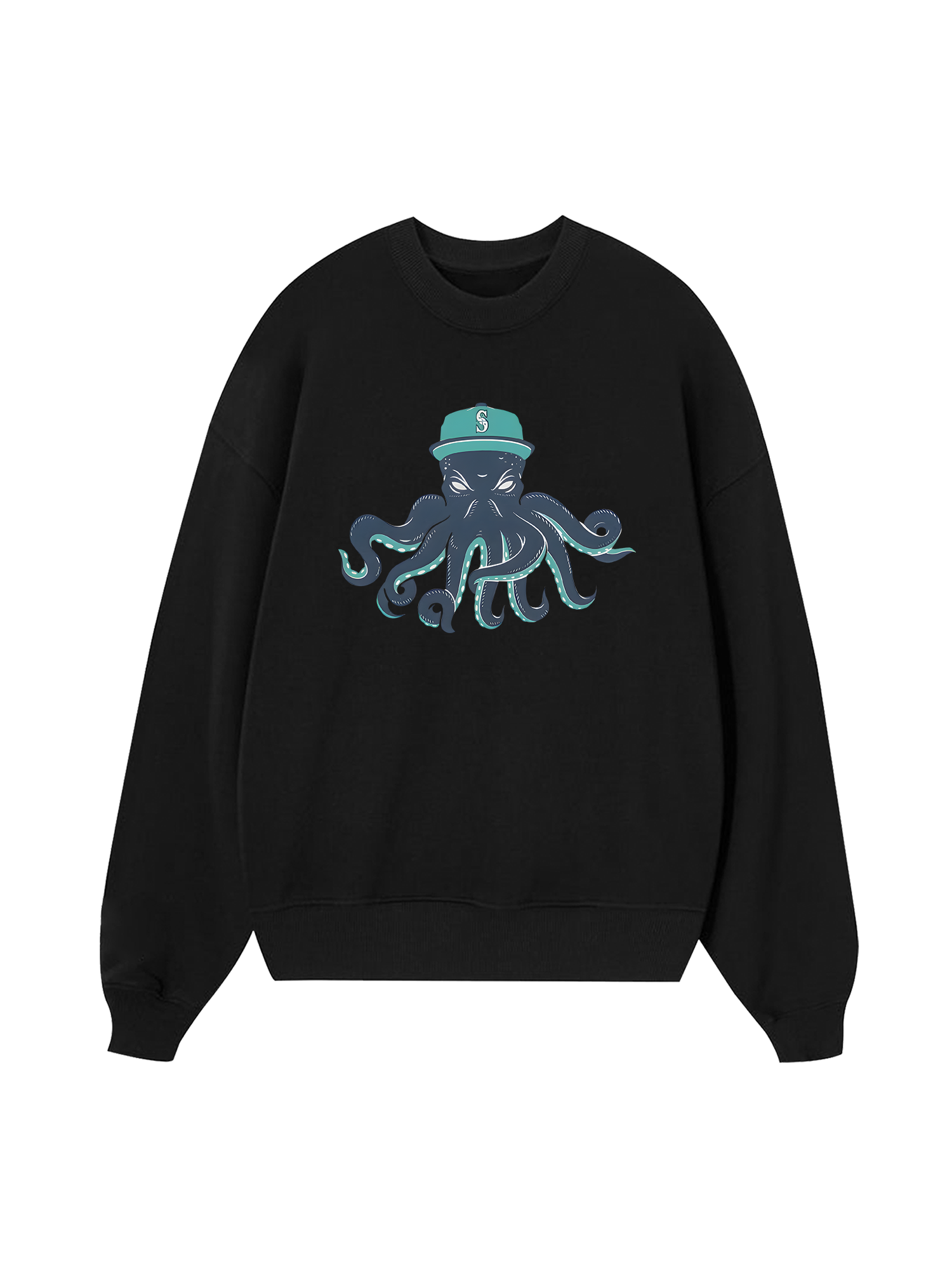 Baseball Green Octopus Sweater