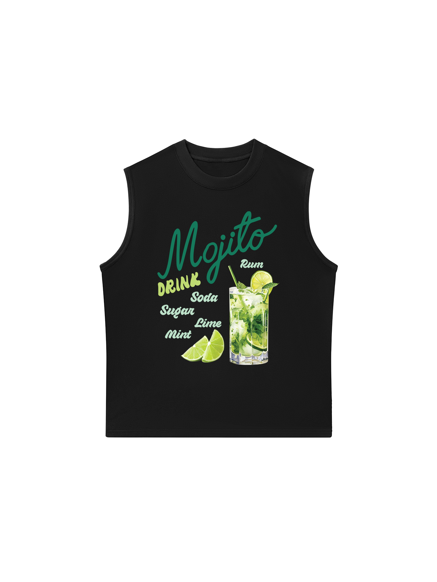 Áo Ba Lỗ Relaxed Fit Mojito Drink