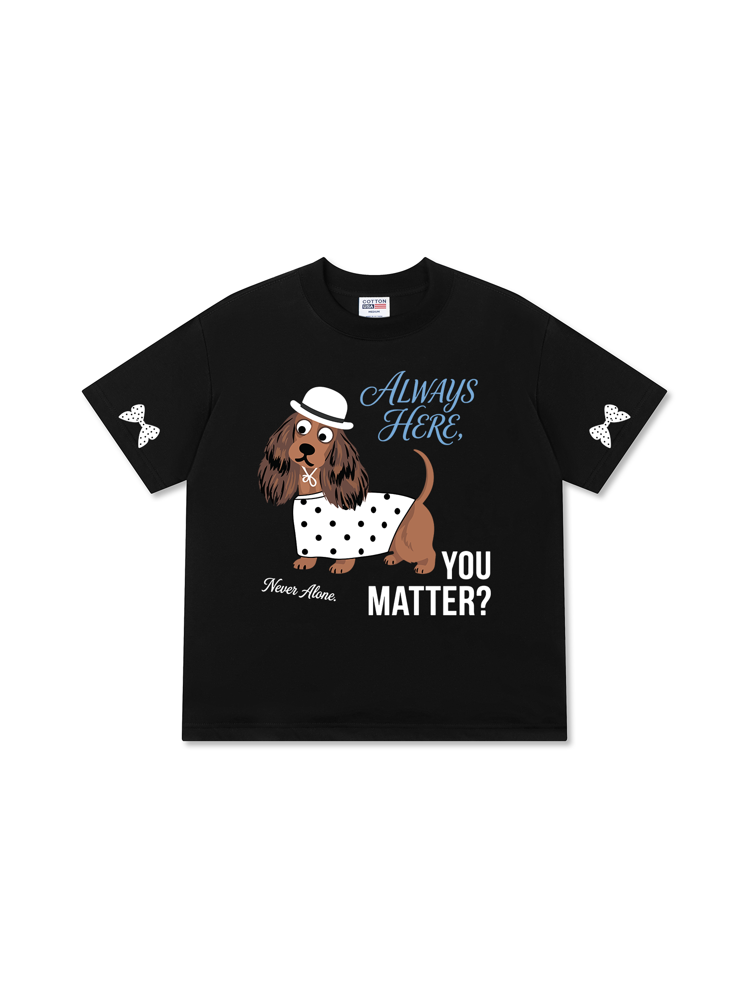 Áo Thun Relaxed Fit Dotty Mood Polka Dot Puppy Classic