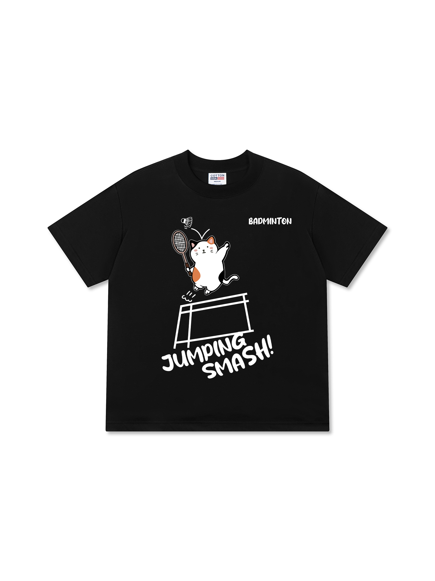 Áo Thun Relaxed Fit Badminton Jumping Smash