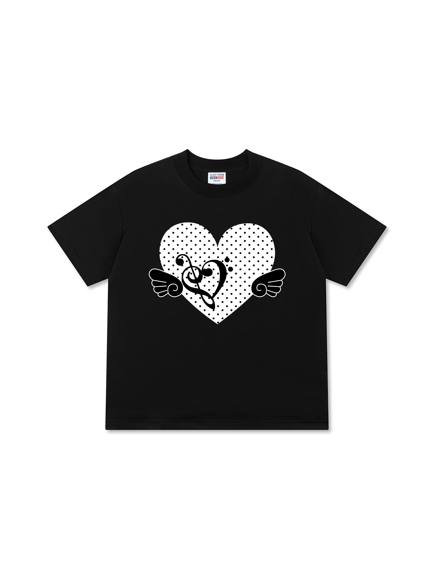 Áo Thun Relaxed Fit Dotty Mood Love