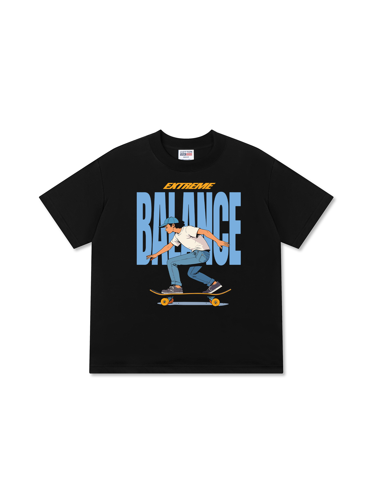 Áo Thun Relaxed Fit Skate Balance