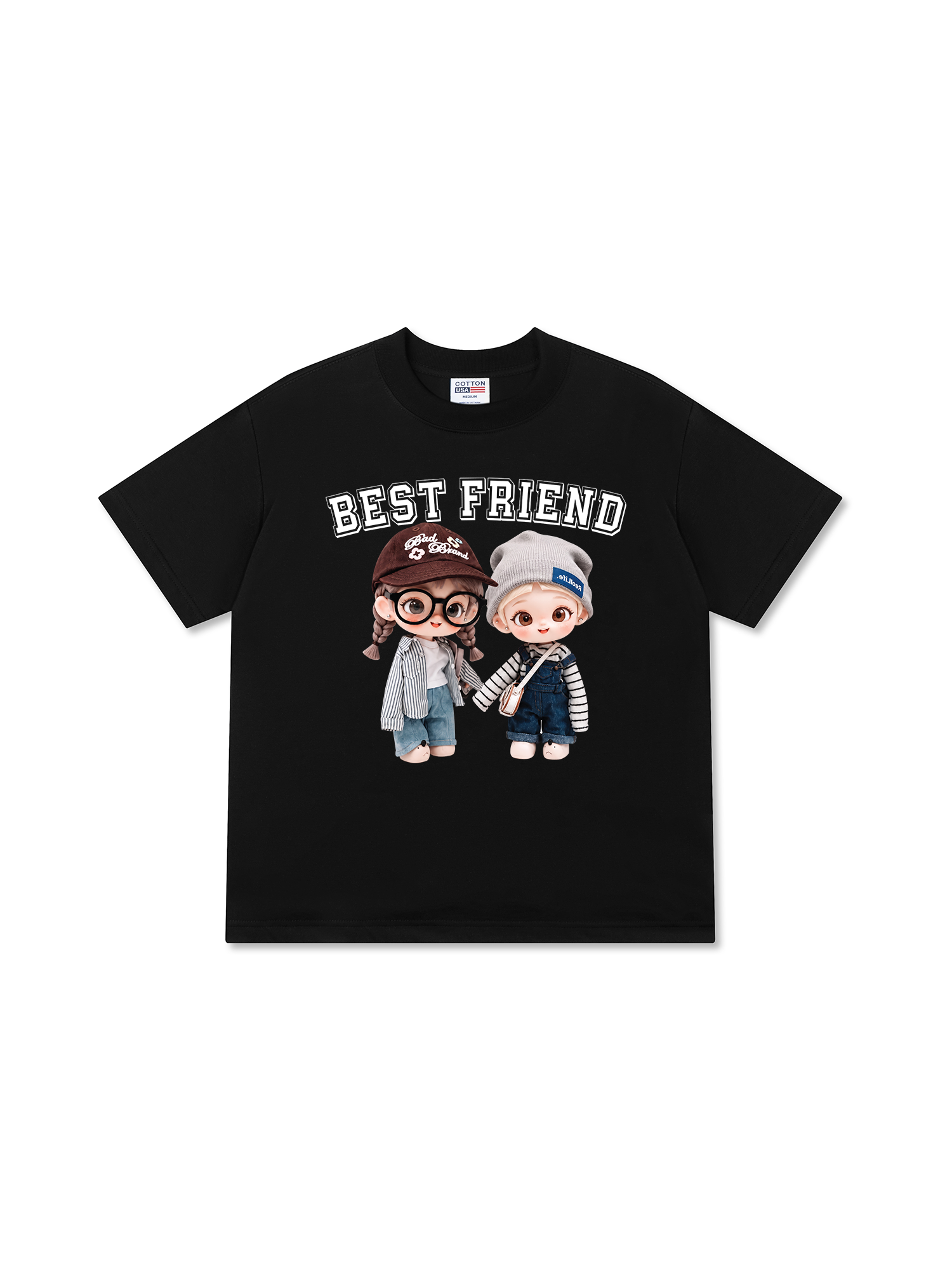 Áo Thun Relaxed Fit Cute Gang Best Friend