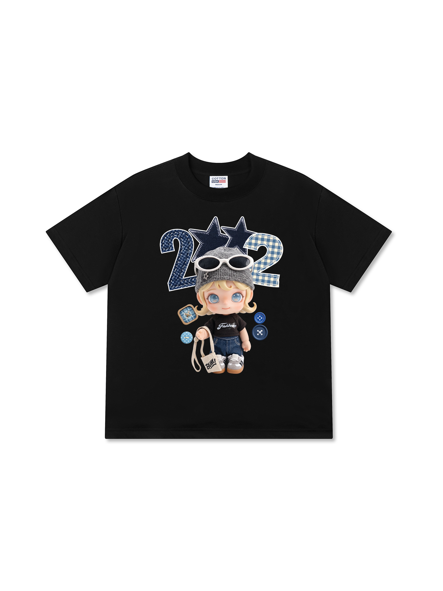 Áo Thun Relaxed Fit Cute Gang 2002
