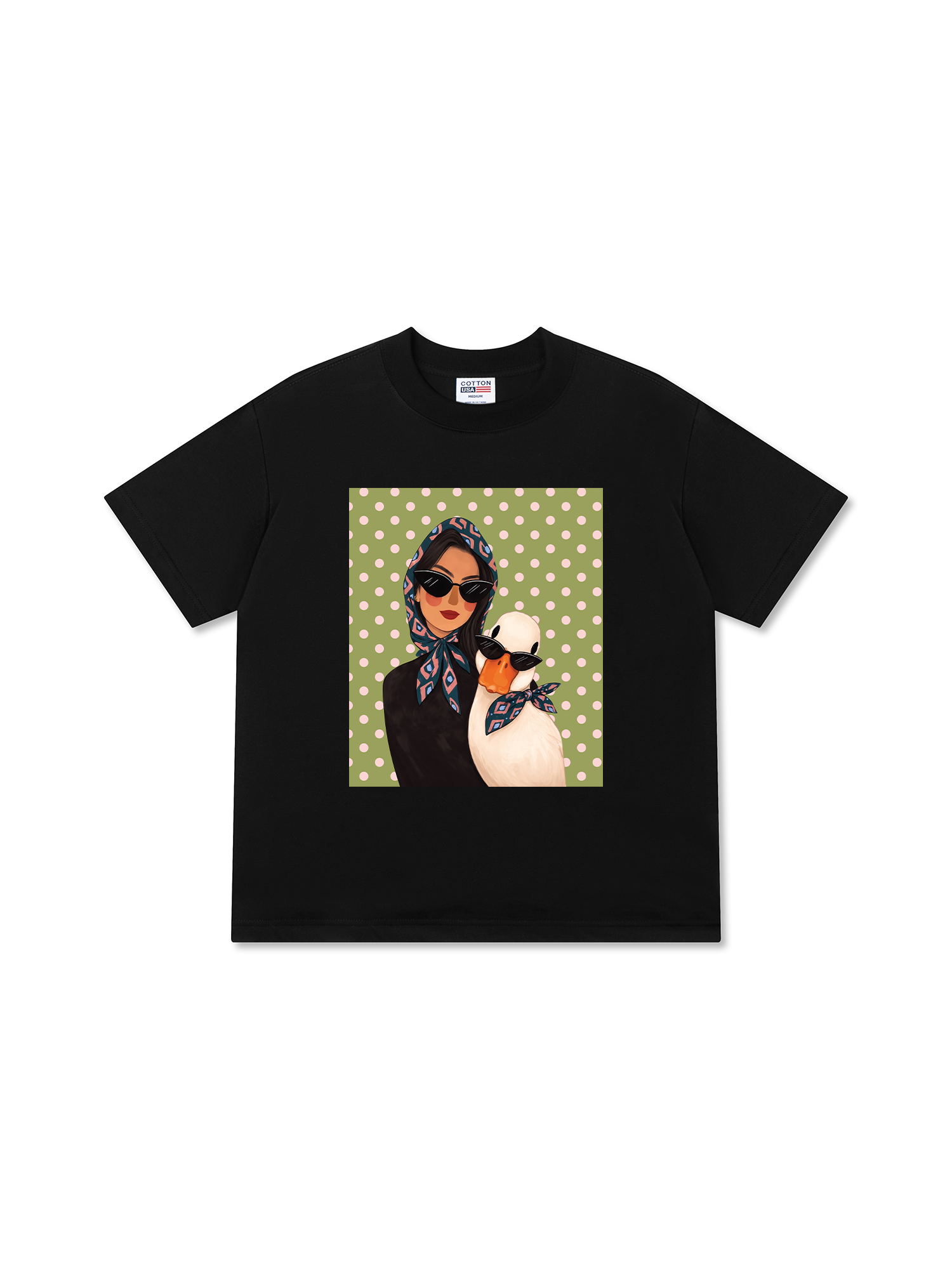 Áo Thun Relaxed Fit Farm Cool Polka Dot Duck
