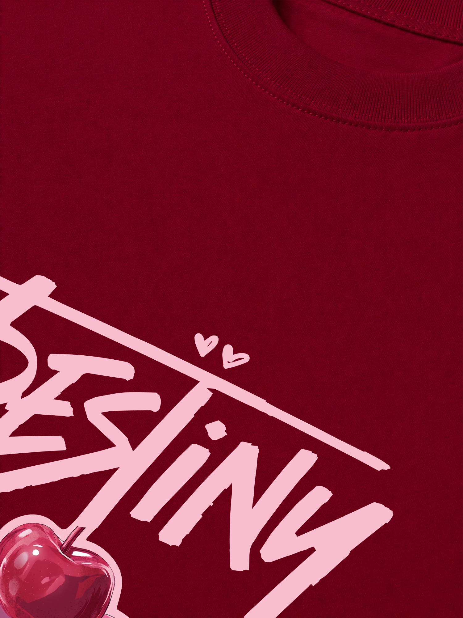 Áo Thun Relaxed Fit Destiny Cherry Heart