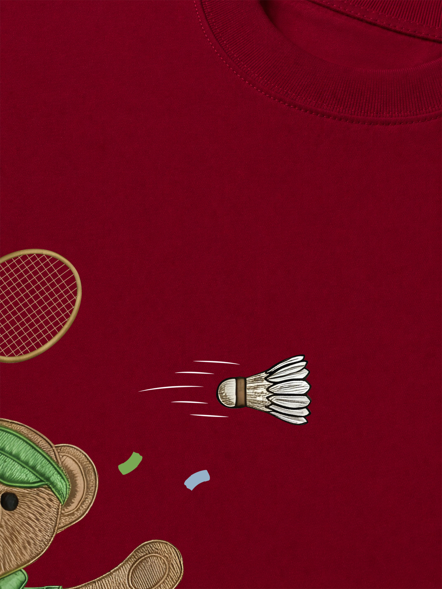 Áo Thun Relaxed Fit Badminton Bear Player