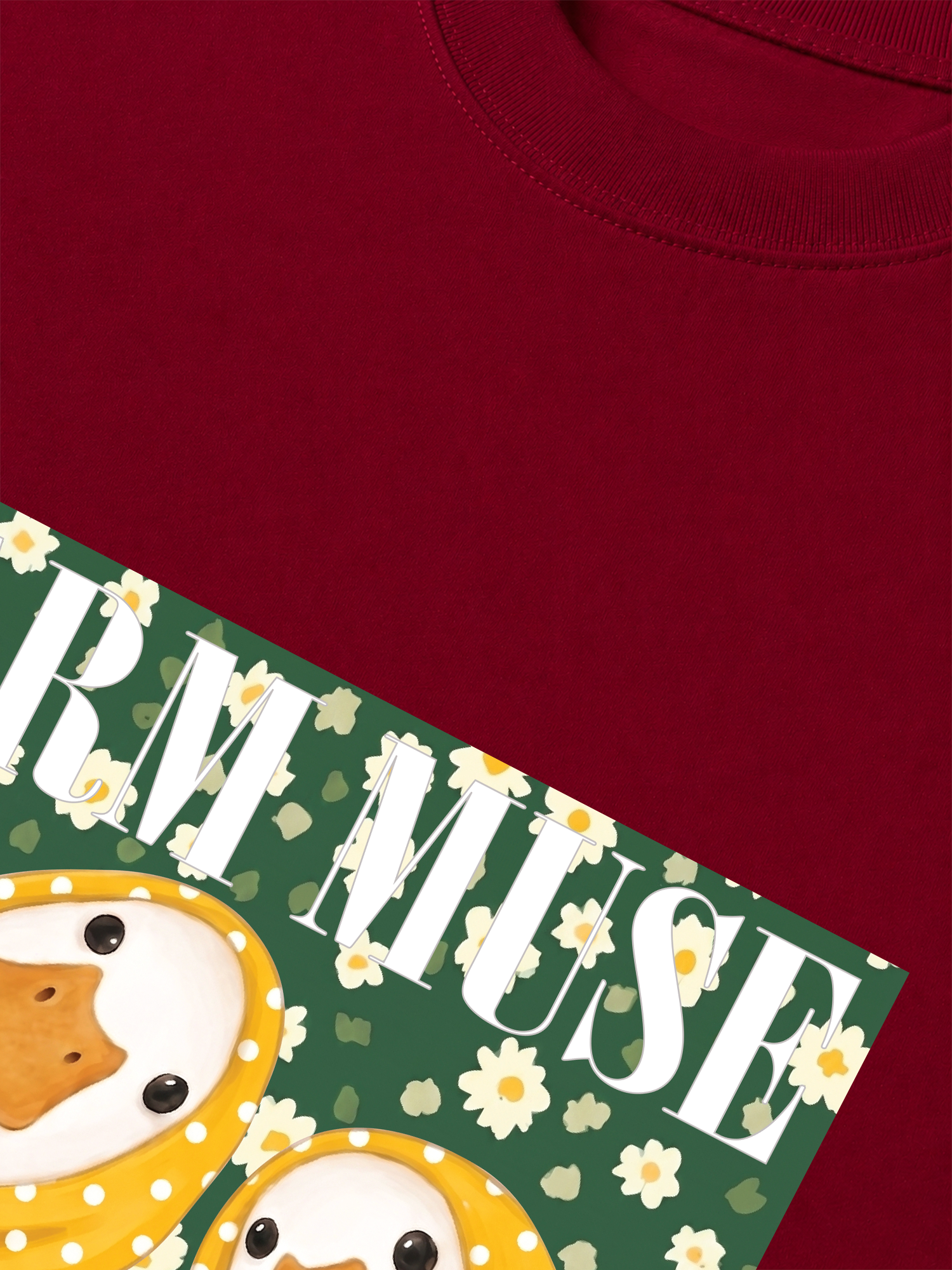 Áo Thun Relaxed Fit Farm Muse Duck Couple