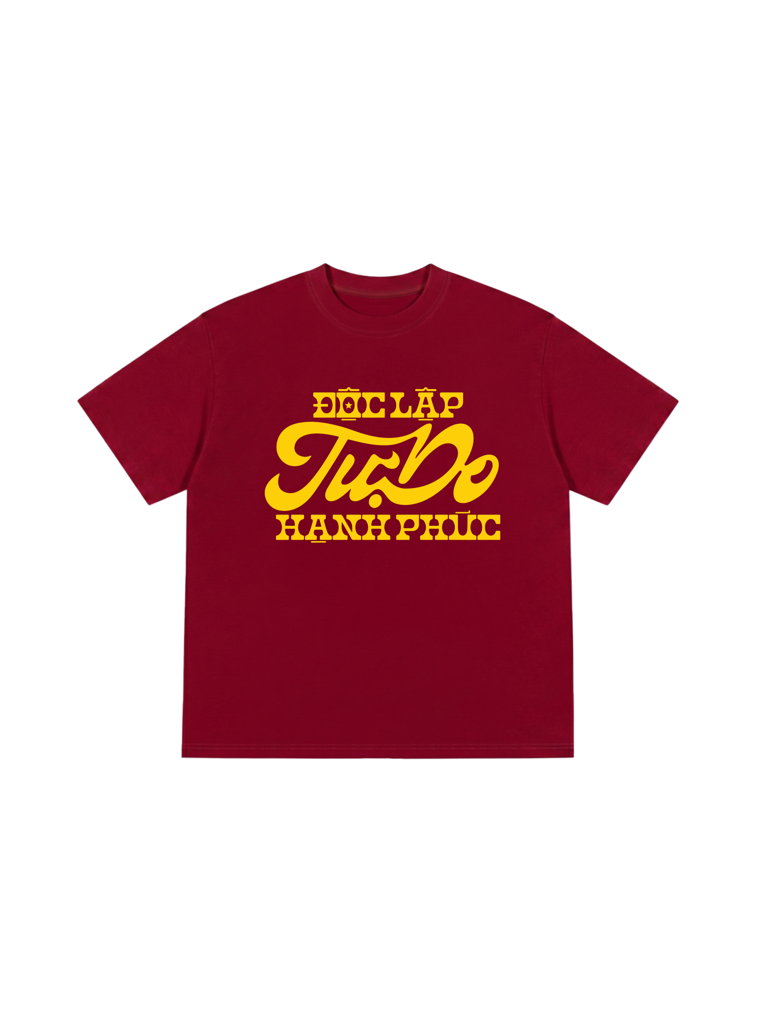 Áo Thun Relaxed Fit Độc Lập Tự Do Hạnh Phúc