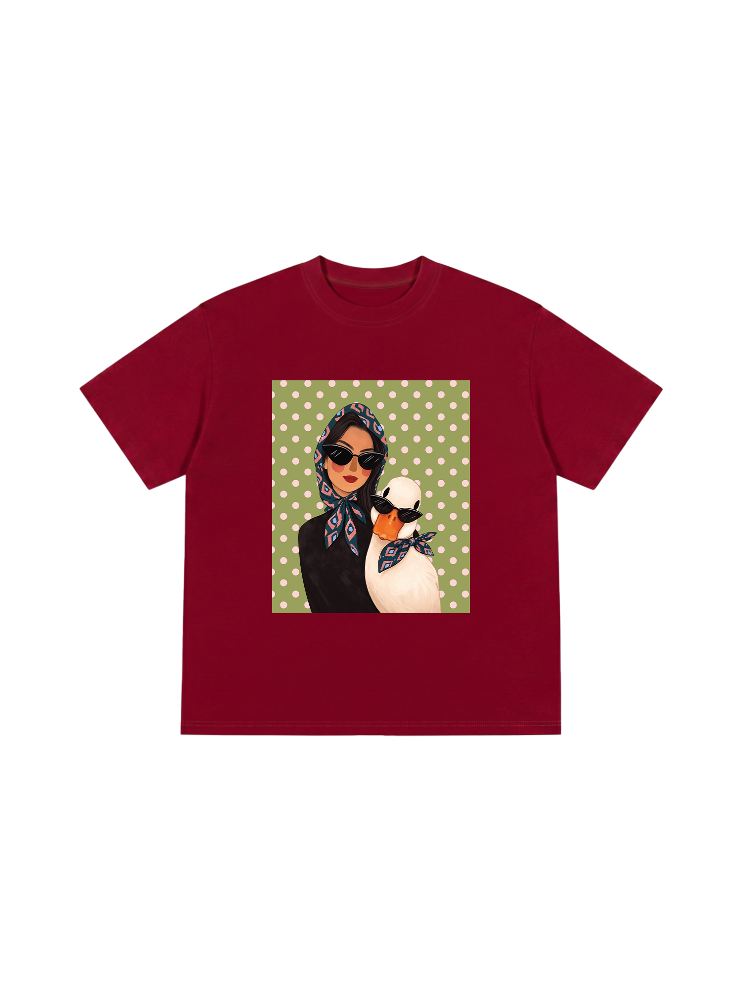 Áo Thun Relaxed Fit Farm Cool Polka Dot Duck