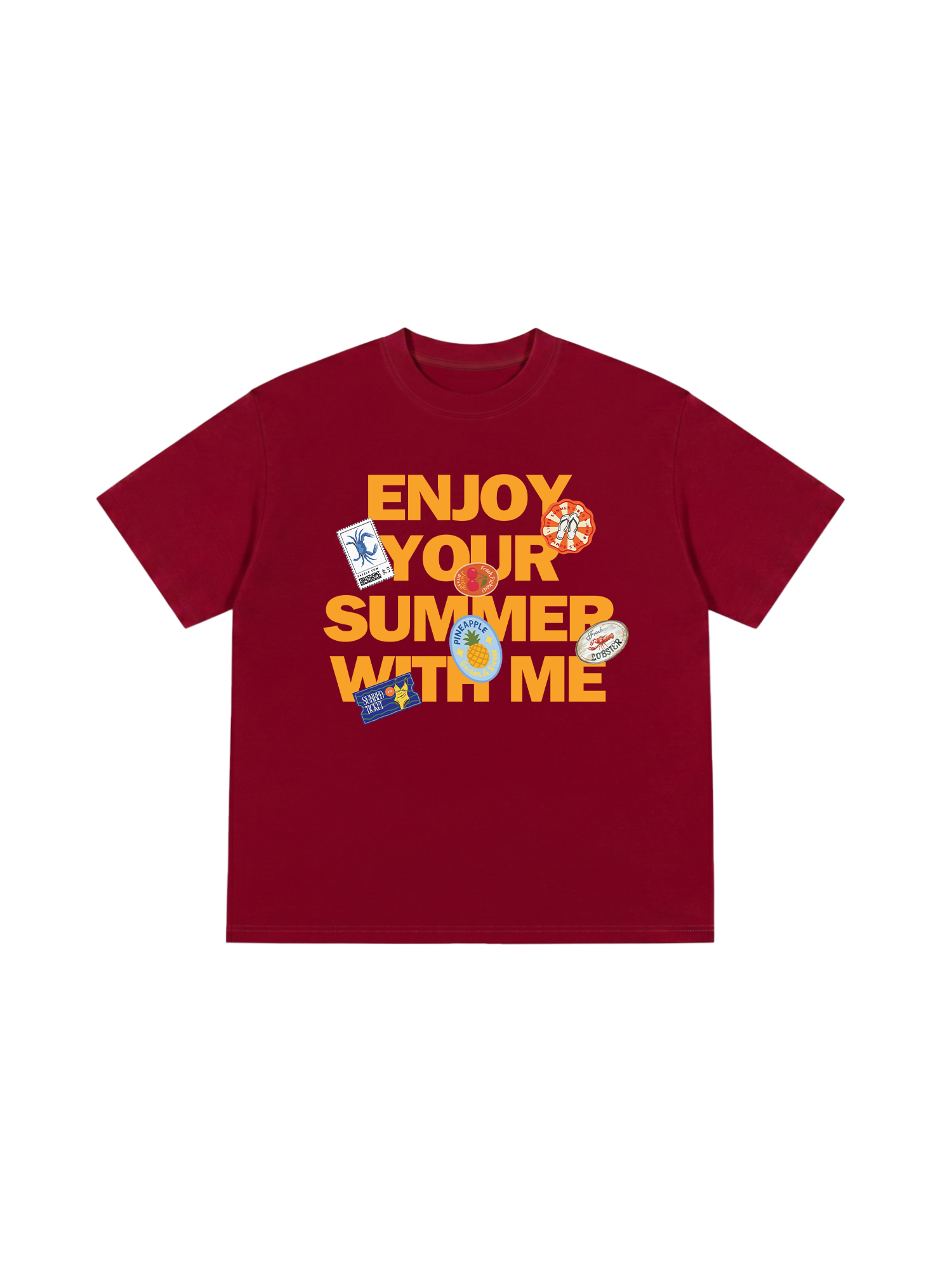 Áo Thun Relaxed Fit Tropical Enjoy Your Summer With Me