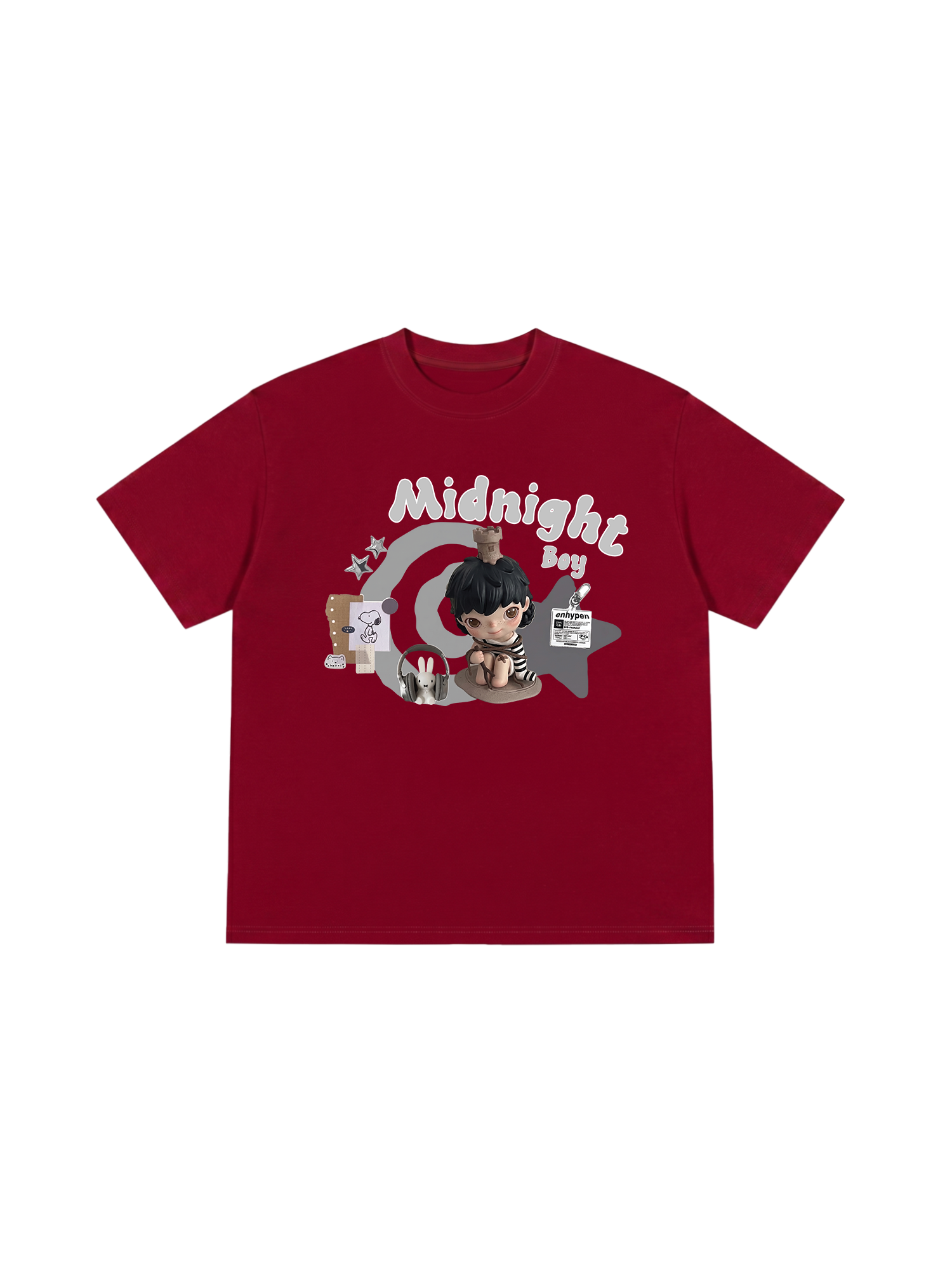 Áo Thun Relaxed Fit Cute Gang Mightnight Boy