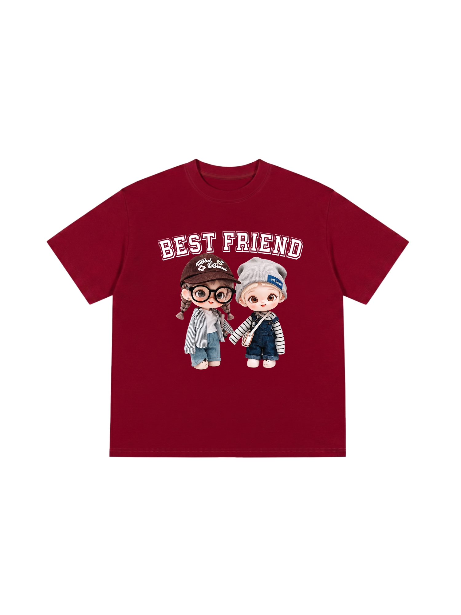 Áo Thun Relaxed Fit Cute Gang Best Friend