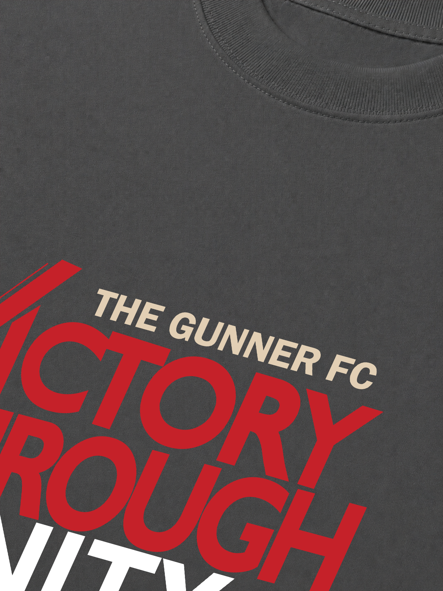 Áo Thun Relaxed Fit Soccer The Gunner Victory Through Unity Forever