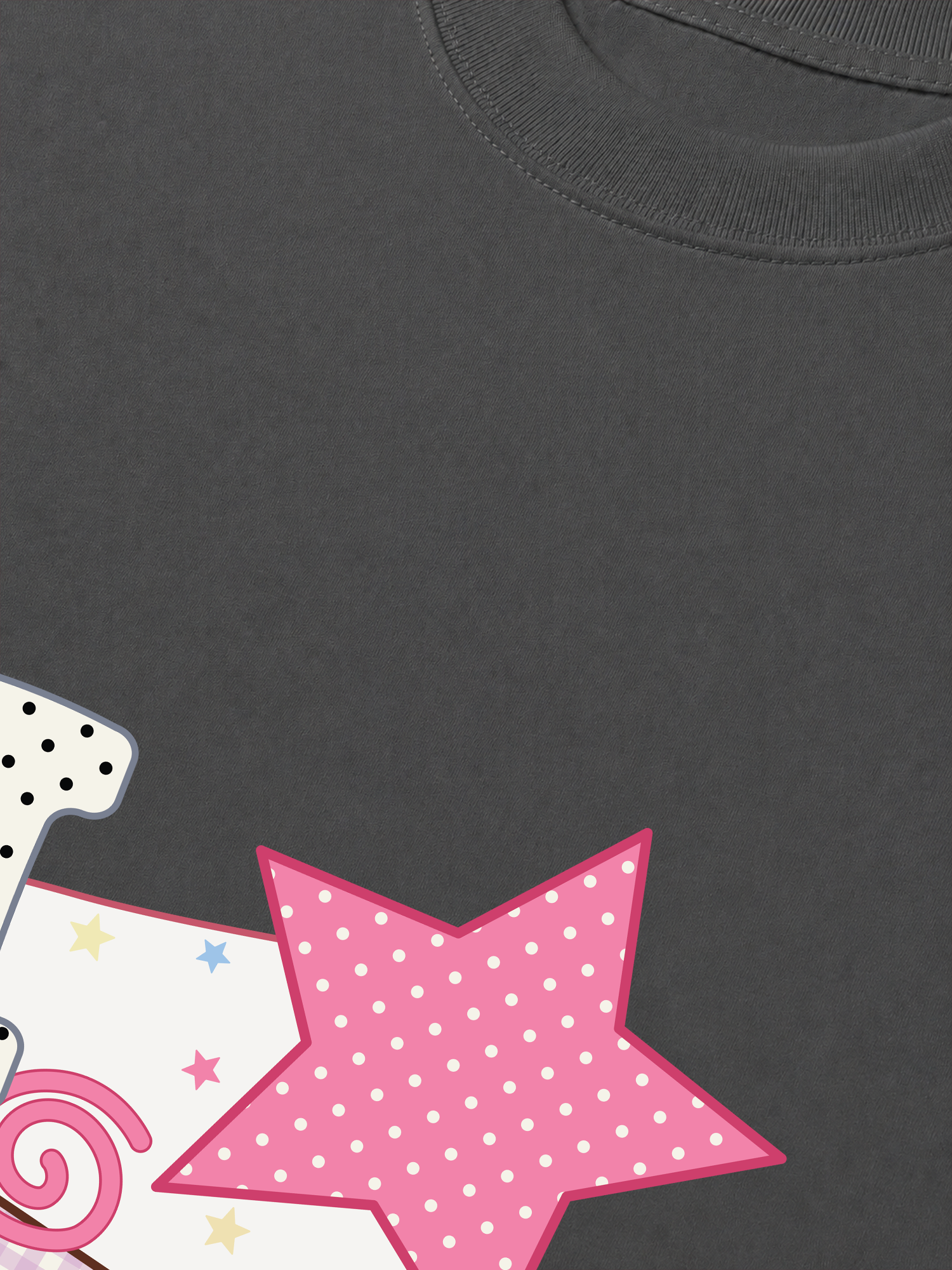 Áo Thun Relaxed Fit Dotty Mood Pink Star Candy