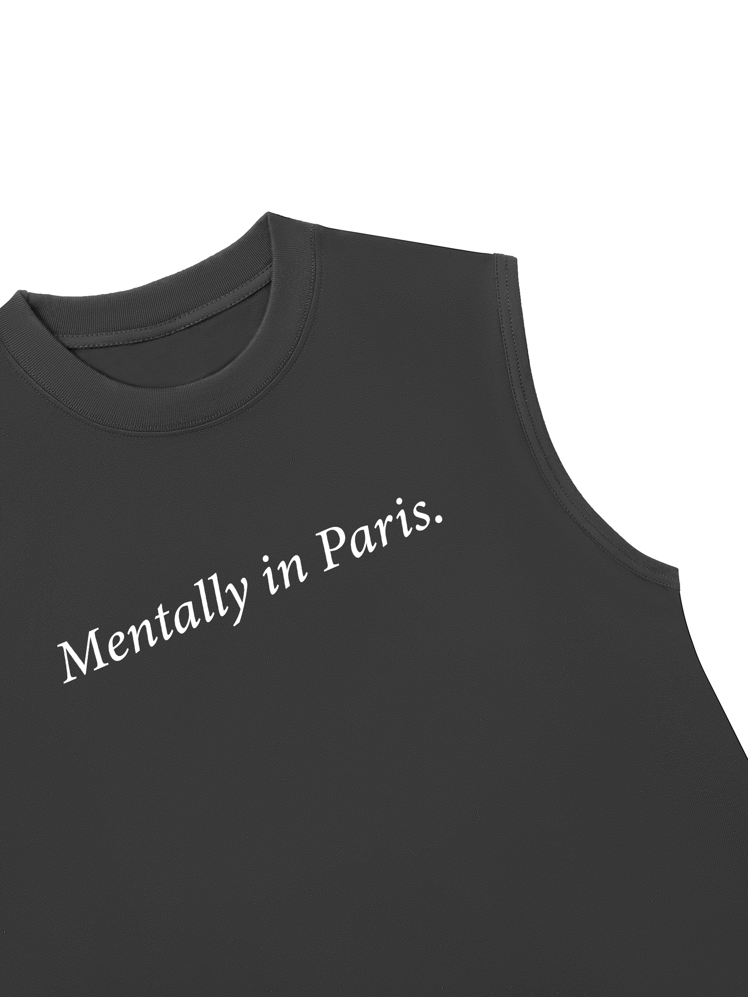 Áo Ba Lỗ Relaxed Fit Mentally In Paris