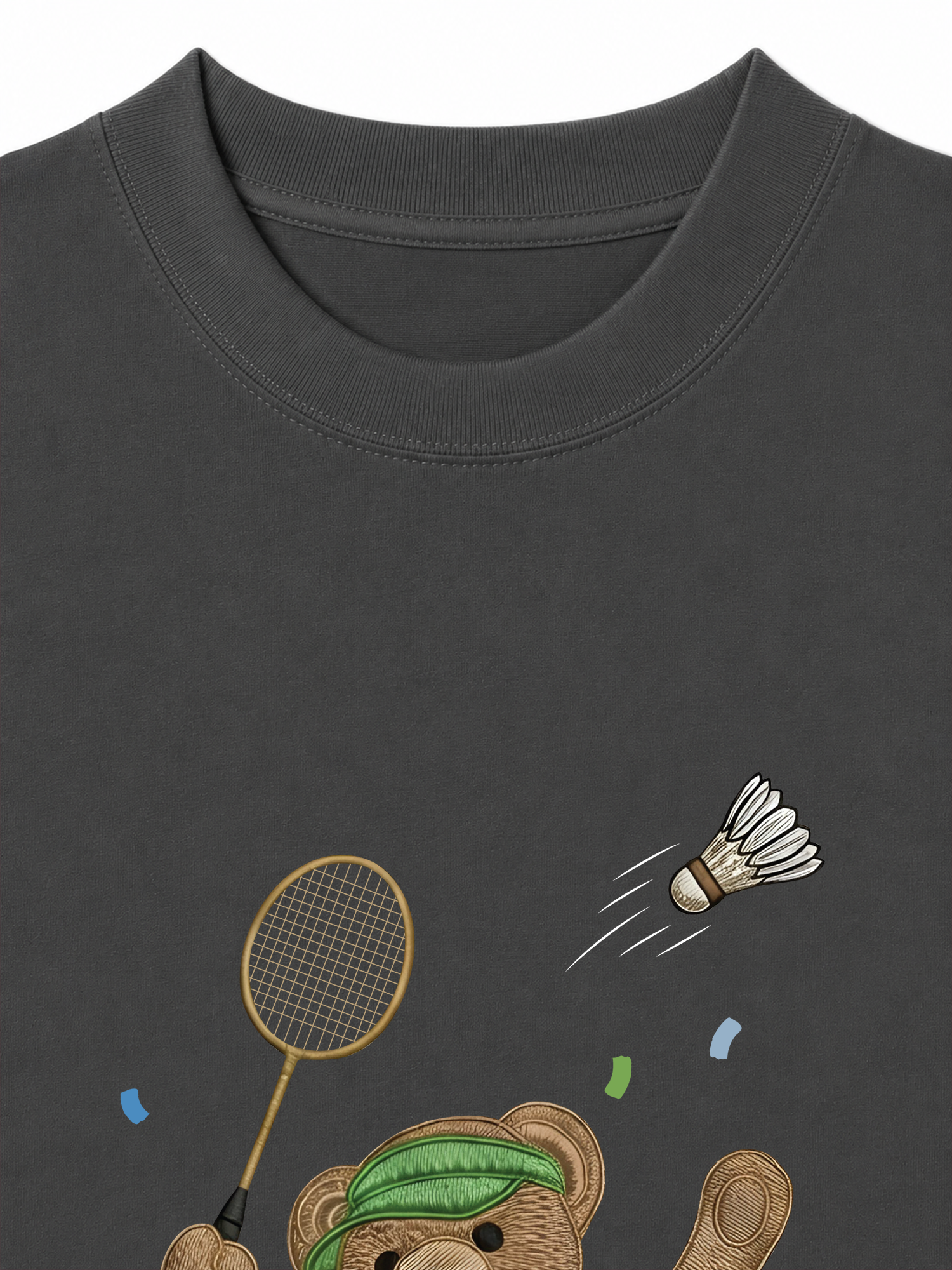 Áo Thun Relaxed Fit Badminton Bear Player