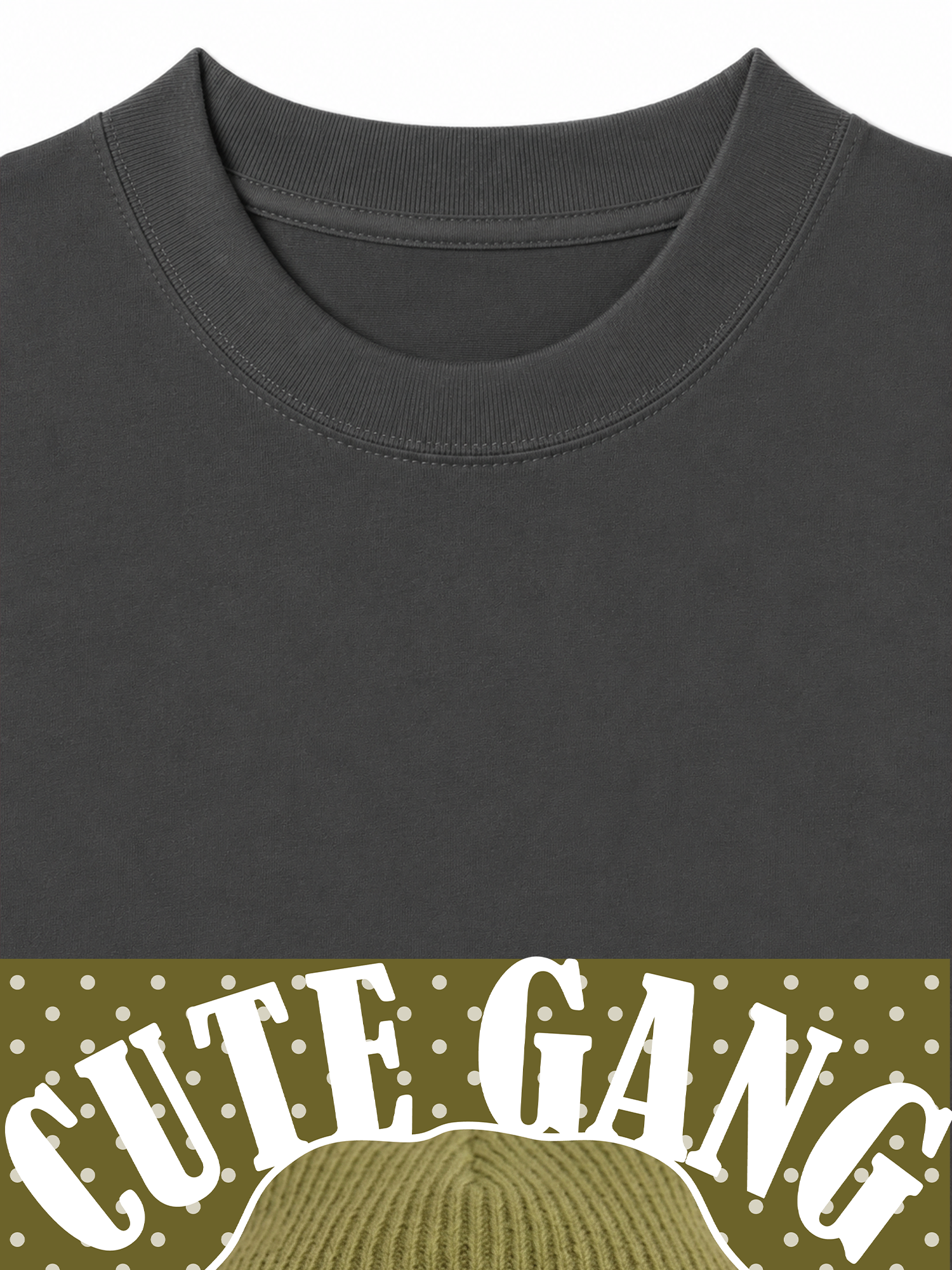 Áo Thun Relaxed Fit Cute Gang Green Dotty