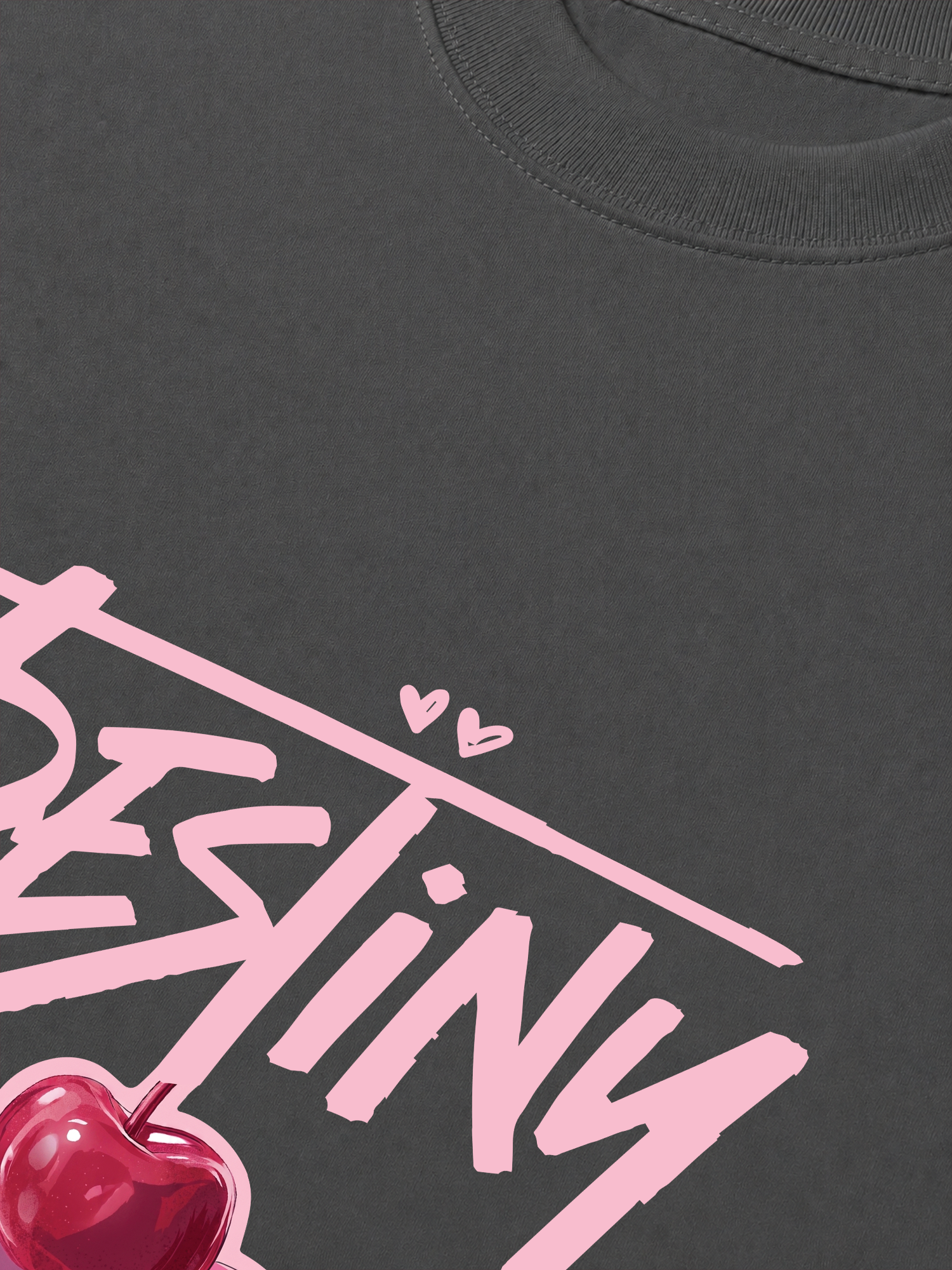 Áo Thun Relaxed Fit Destiny Cherry Heart