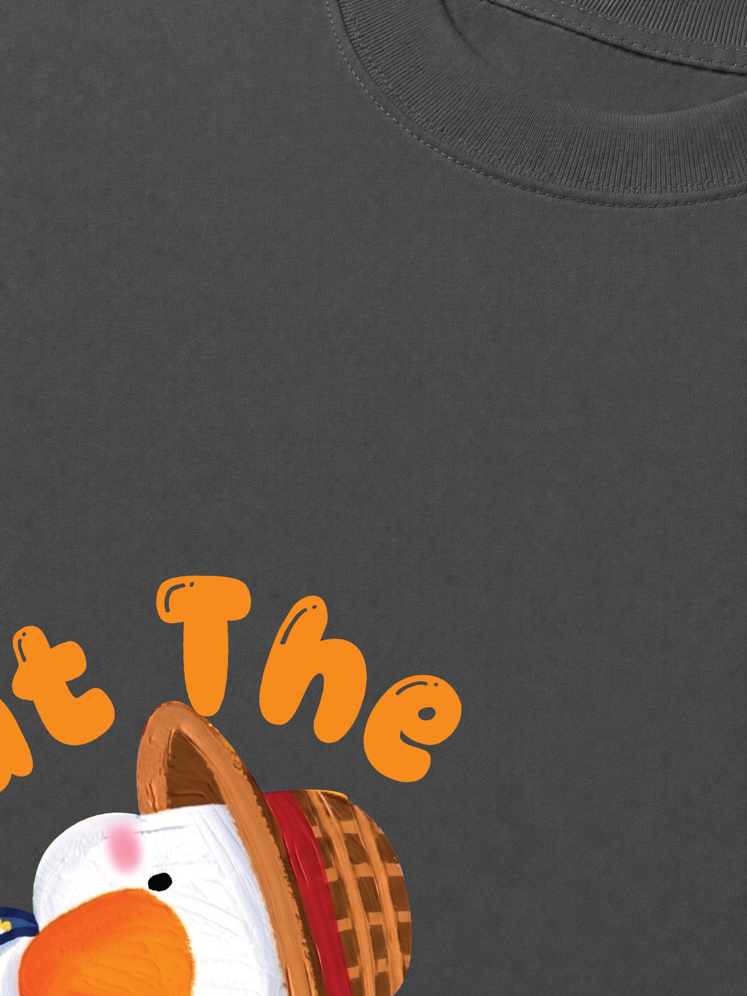 Áo Thun Relaxed Fit Farm What The Duck Orange