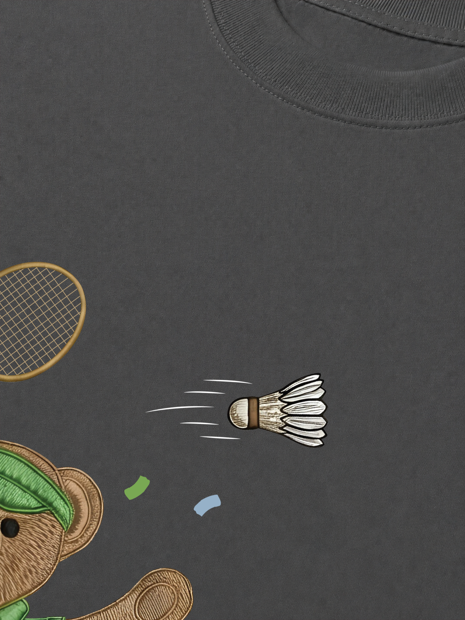Áo Thun Relaxed Fit Badminton Bear Player