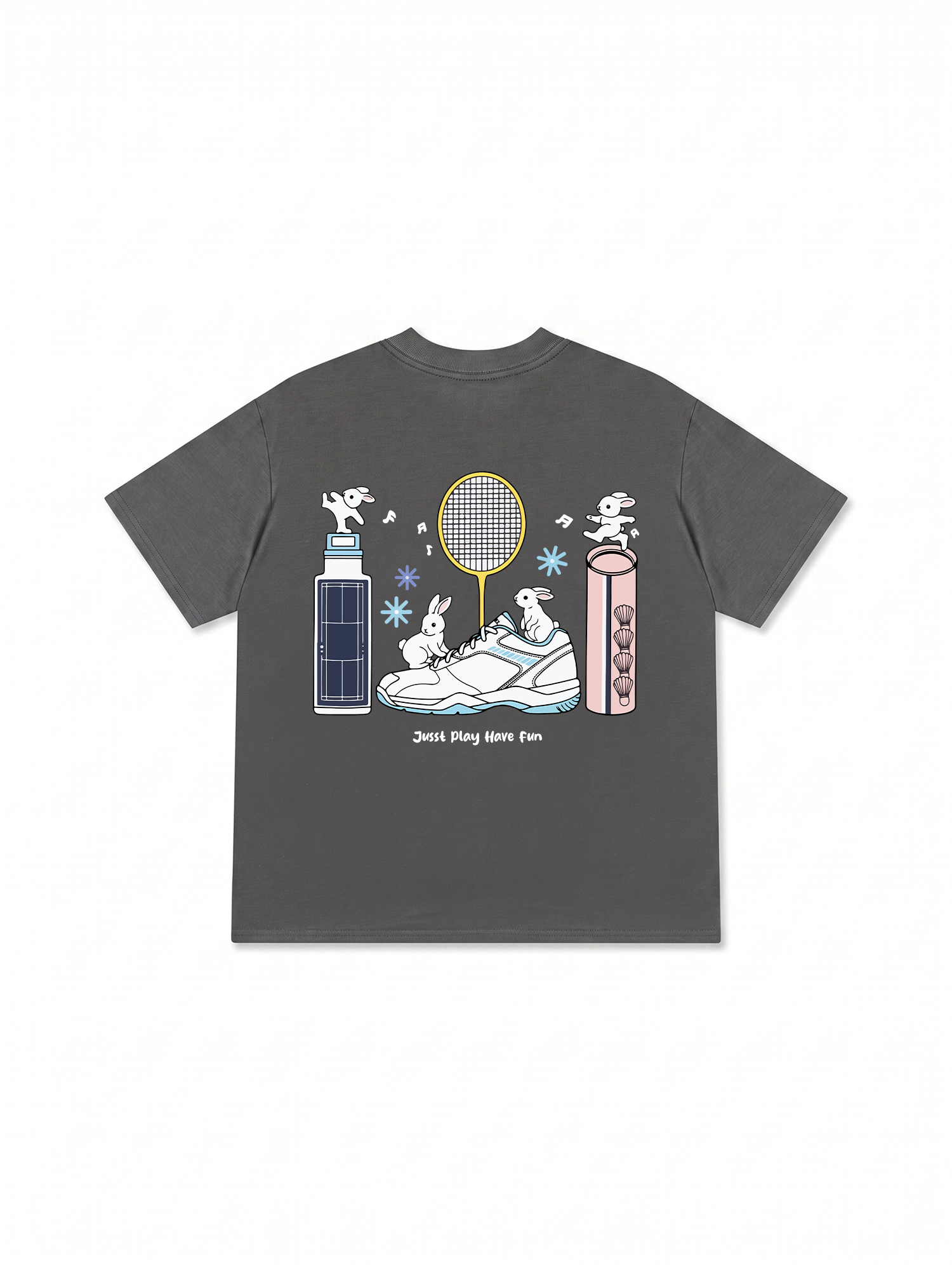 Áo Thun Relaxed Fit Badminton Just Play Have Fun