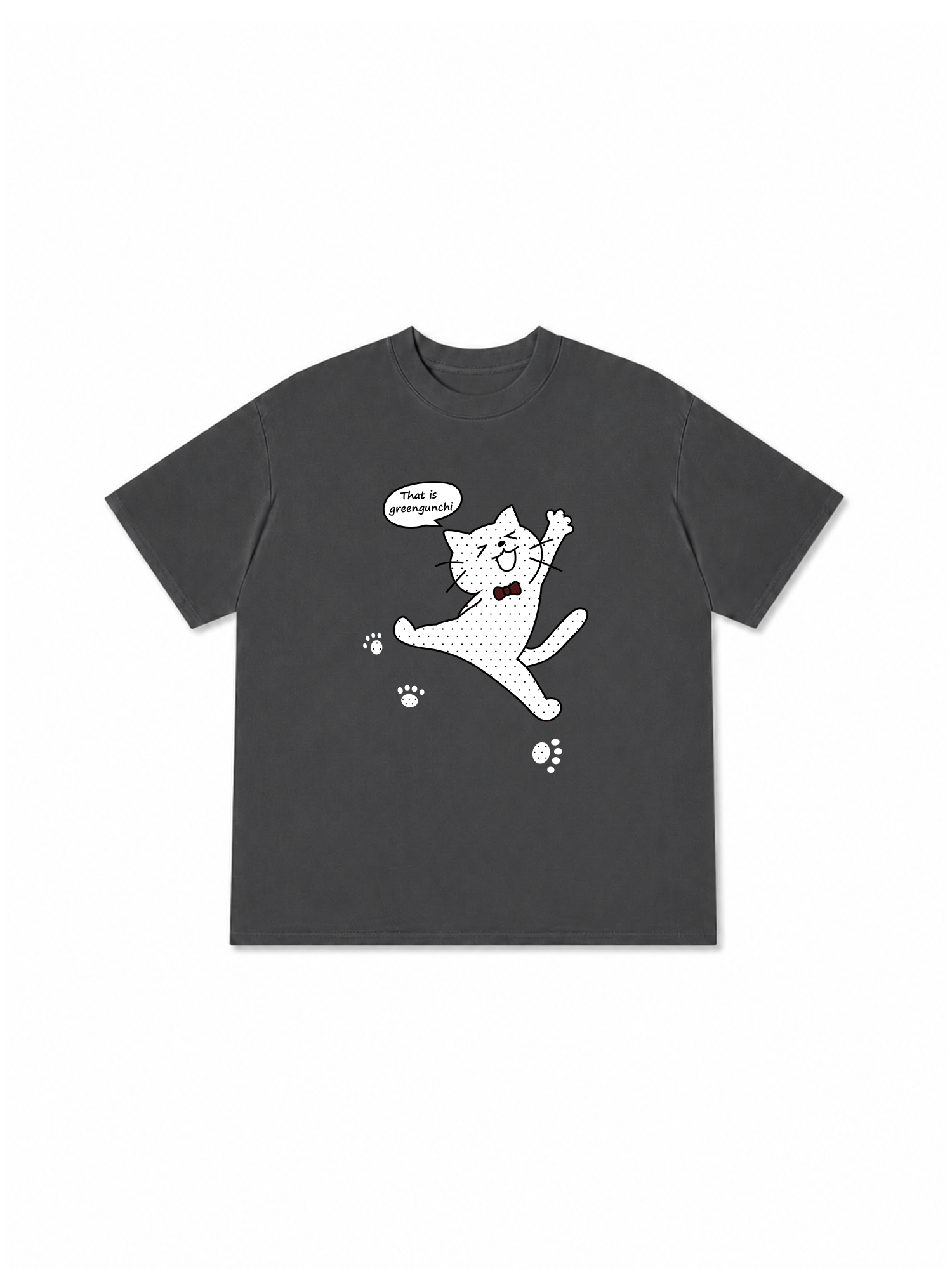 Áo Thun Relaxed Fit Dotty Mood Cute Cat