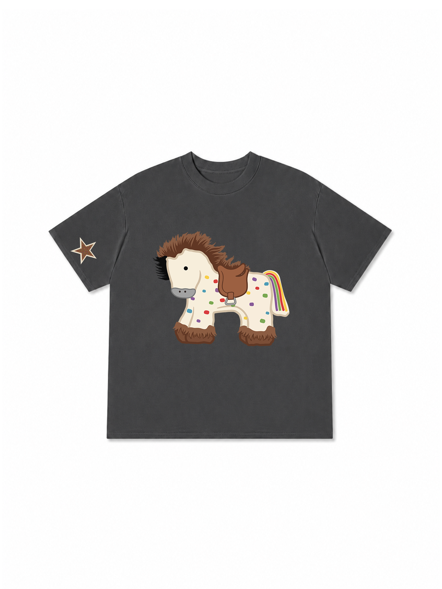 Áo Thun Relaxed Fit Dotty Mood Rainbow Tail Pony