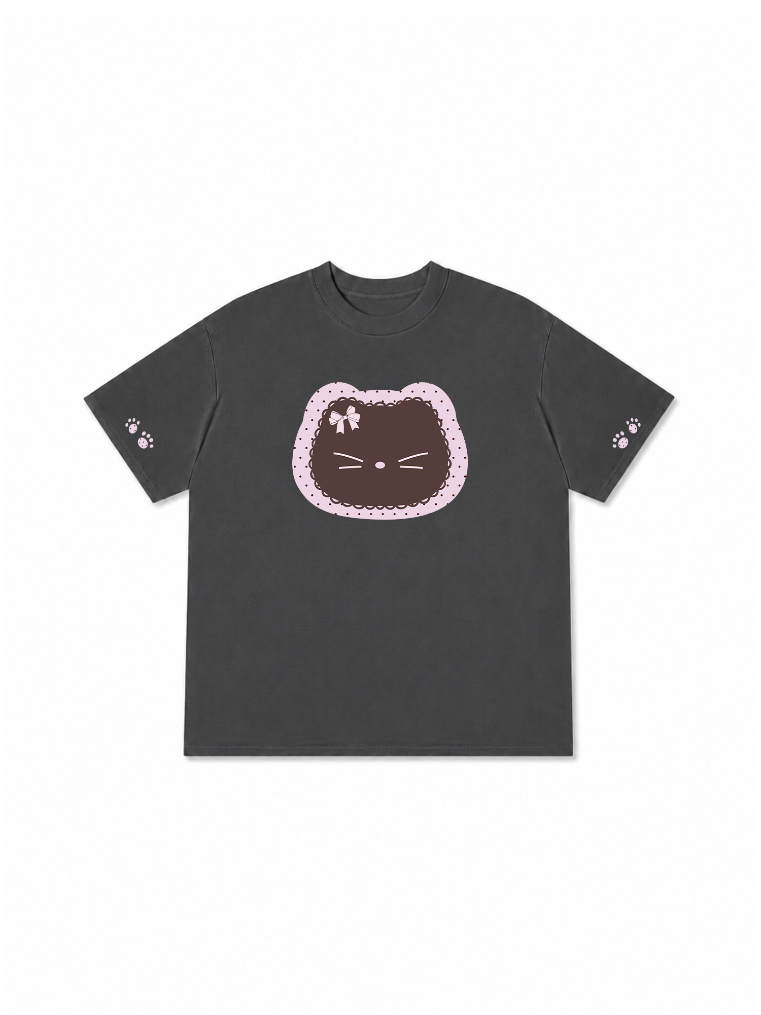 Áo Thun Relaxed Fit Dotty Mood Cute Cat