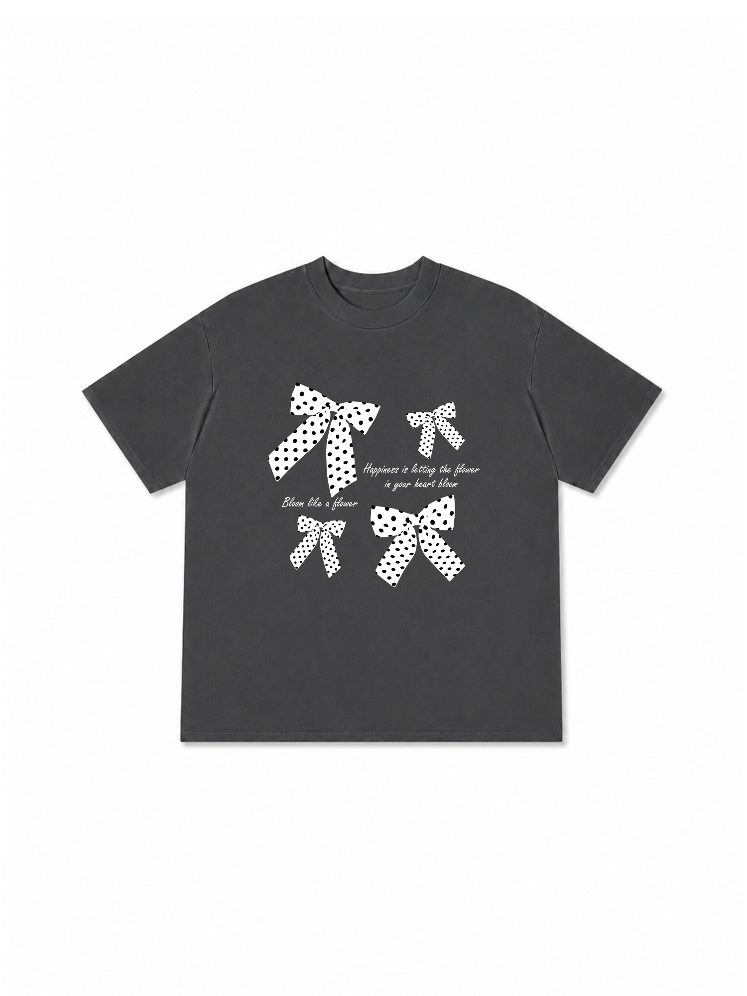 Áo Thun Relaxed Fit Dotty Mood Lovely Bloom Ribbon