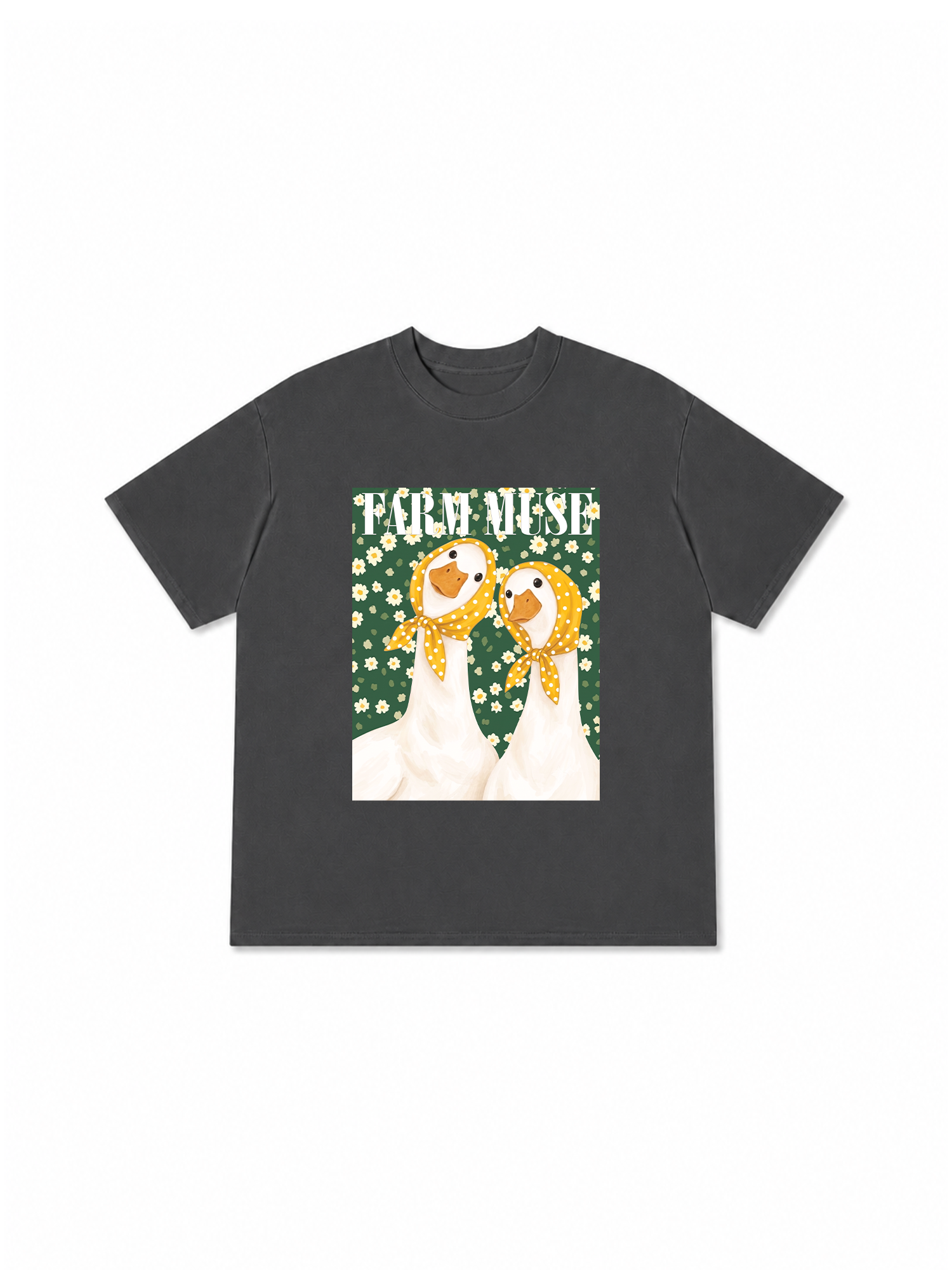 Áo Thun Relaxed Fit Farm Muse Duck Couple