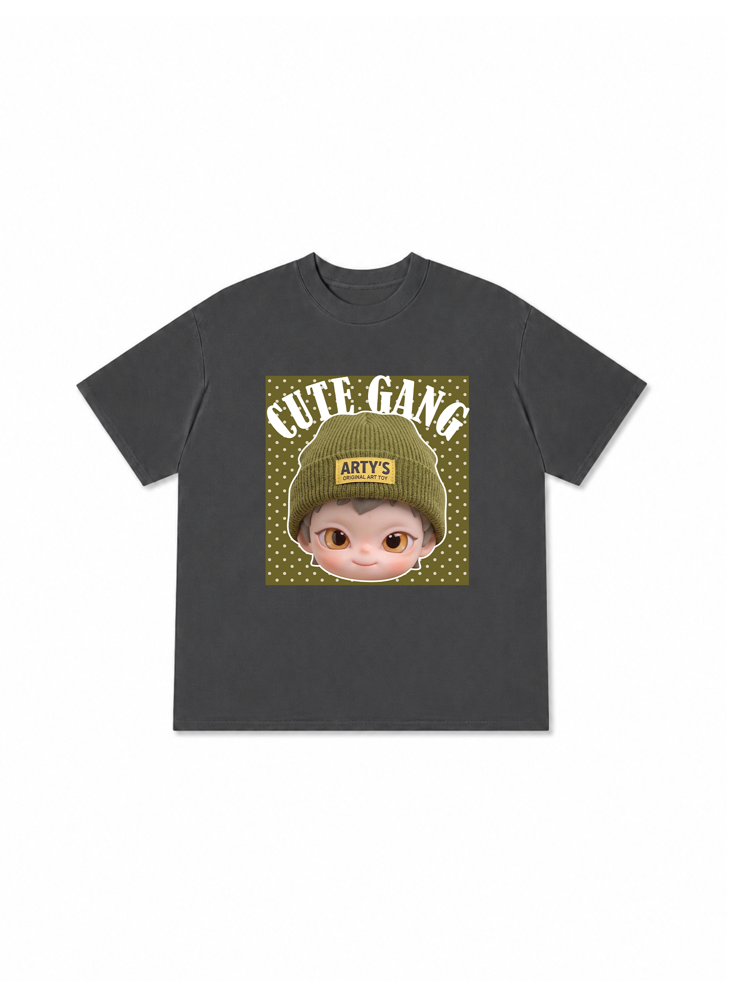 Áo Thun Relaxed Fit Cute Gang Green Dotty