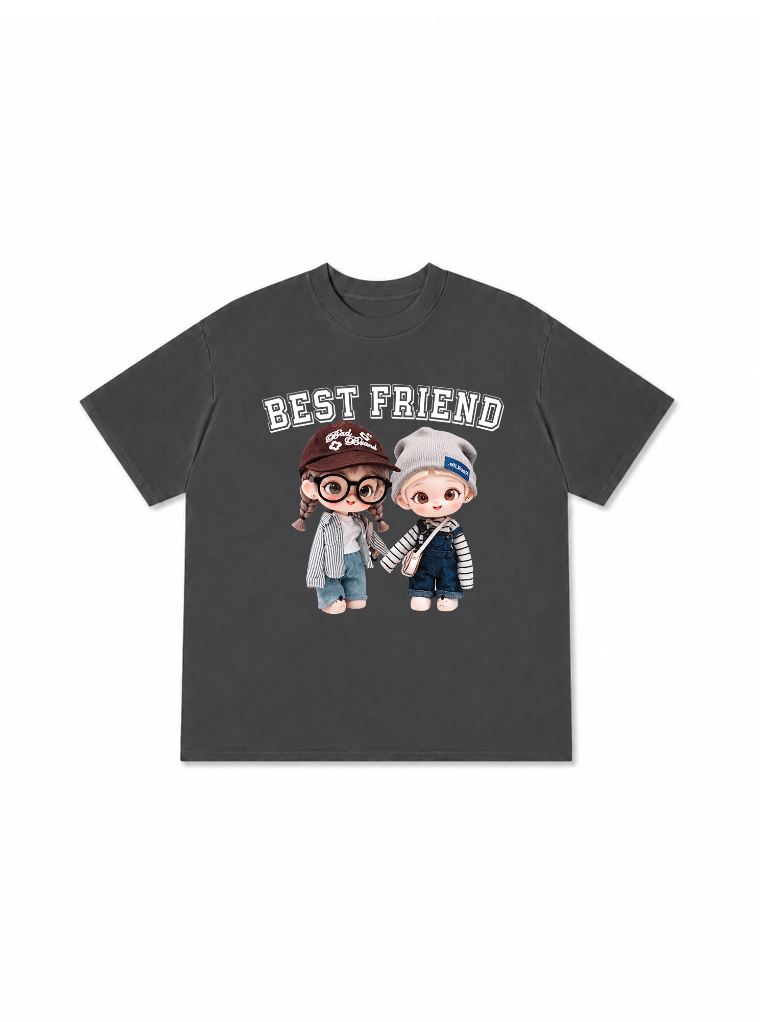 Áo Thun Relaxed Fit Cute Gang Best Friend
