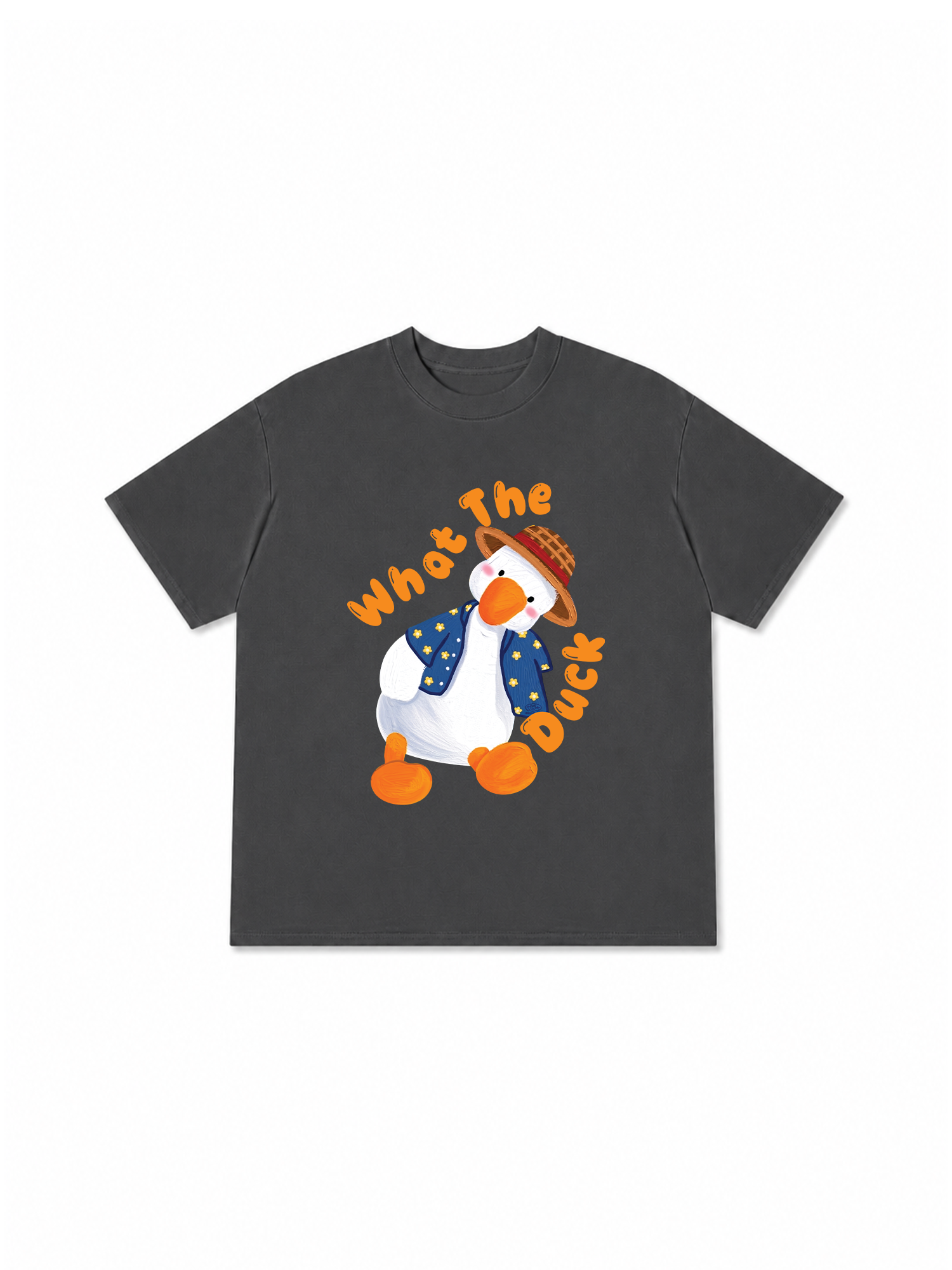 Áo Thun Relaxed Fit Farm What The Duck Orange